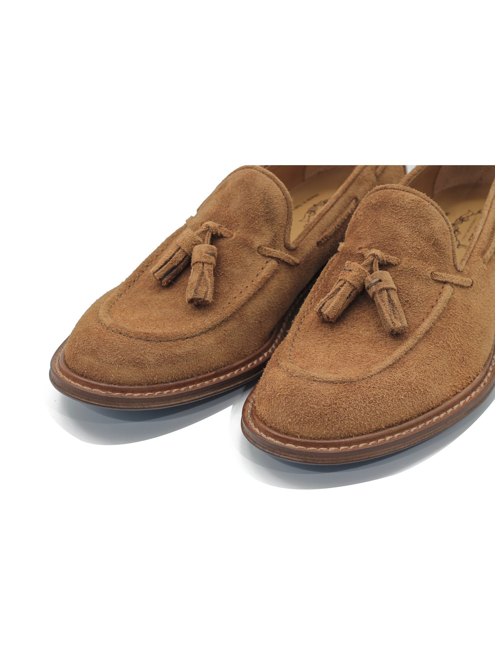 TAN ITALIAN SUEDE TASSEL LOAFER