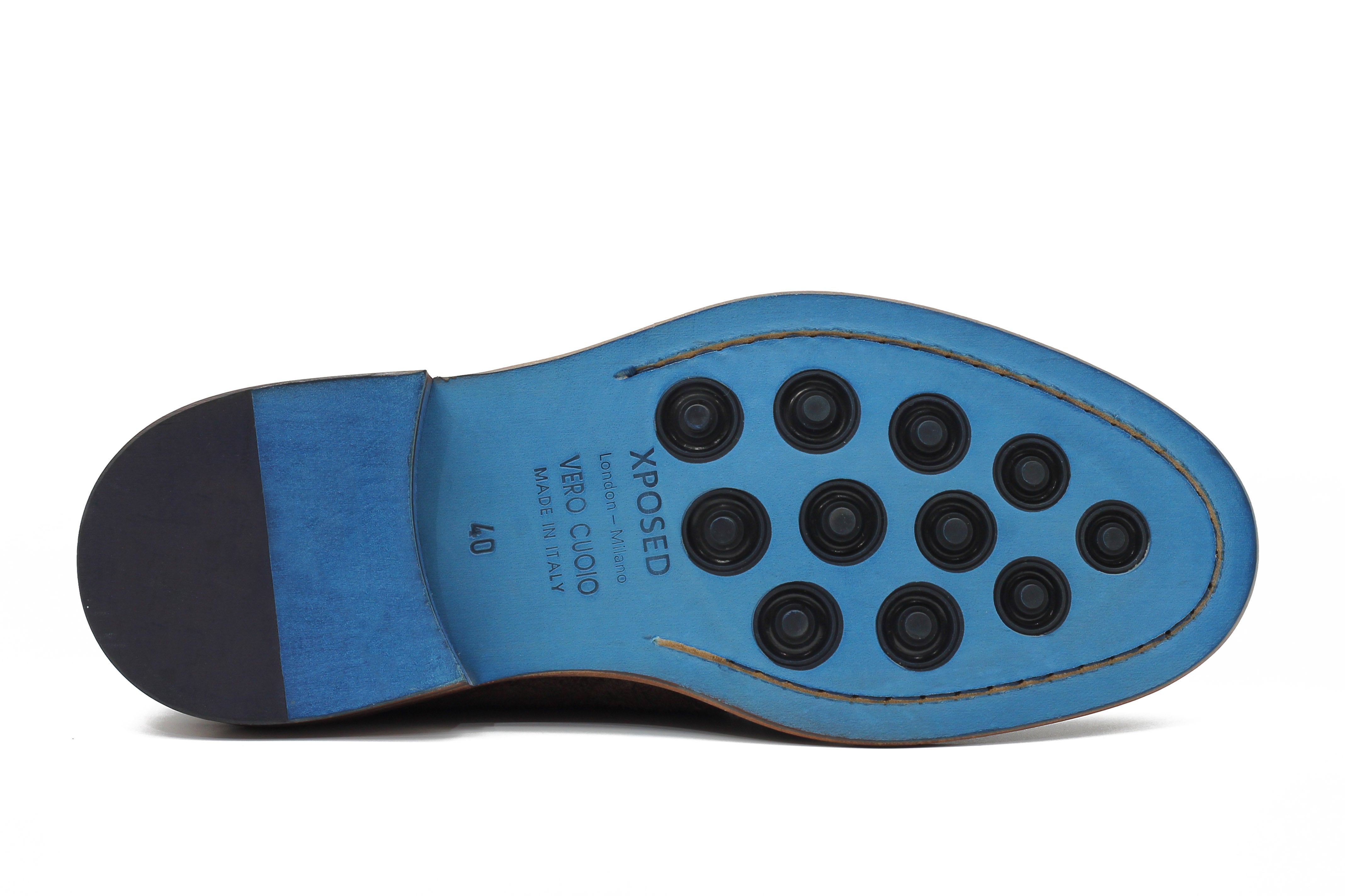 BROWN ITALIAN SUEDE PENNY LOAFER