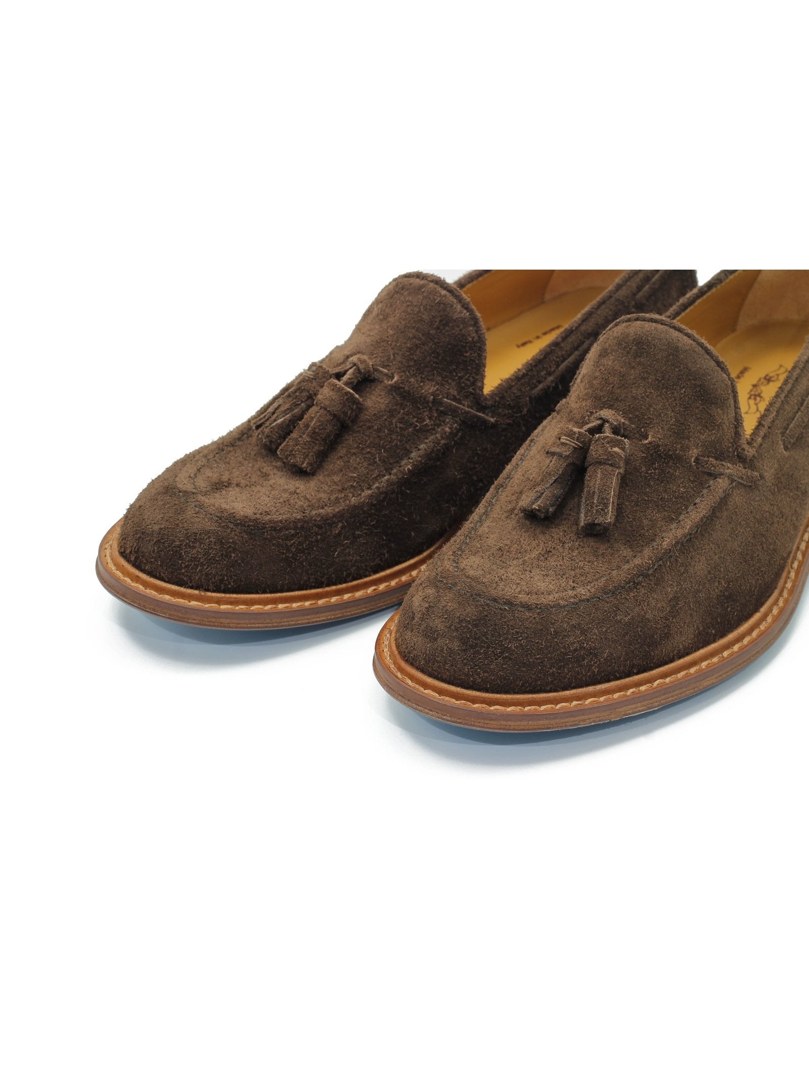 BROWN ITALIAN SUEDE TASSEL LOAFER