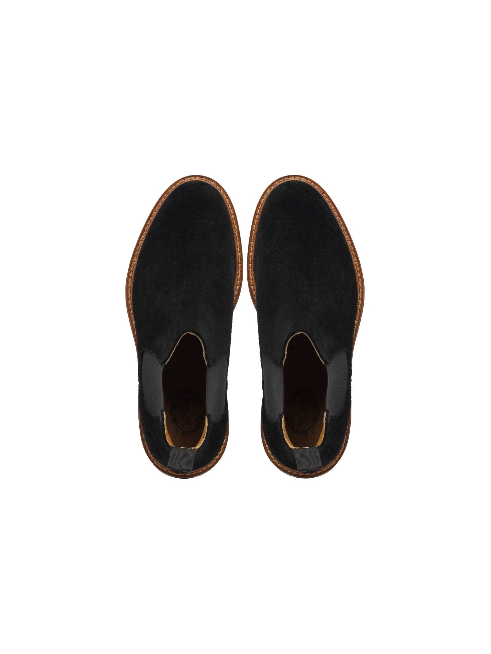 BLACK ITALIAN SUEDE CHELSEA BOOTS