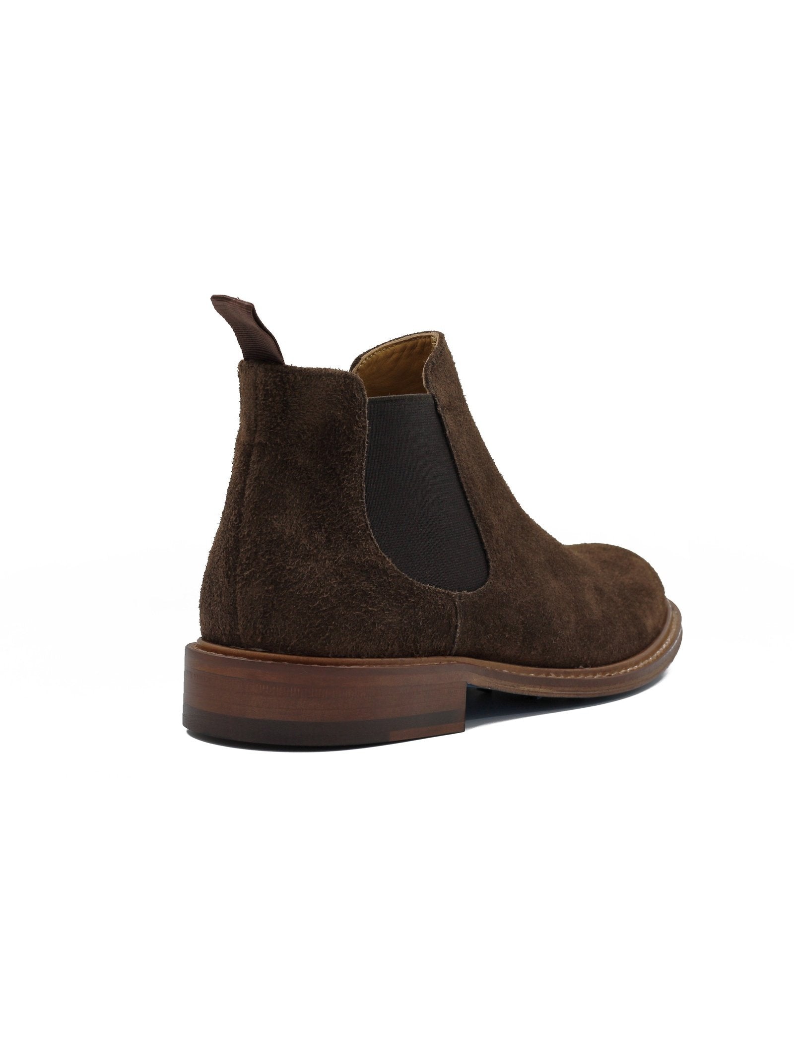 BROWN ITALIAN SUEDE CHELSEA BOOTS