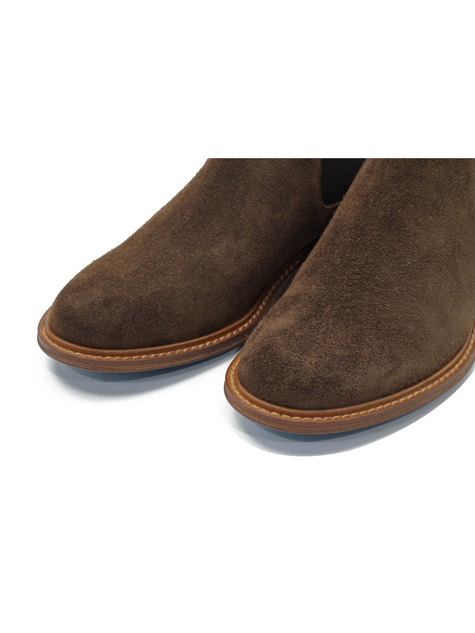 BROWN ITALIAN SUEDE CHELSEA BOOTS