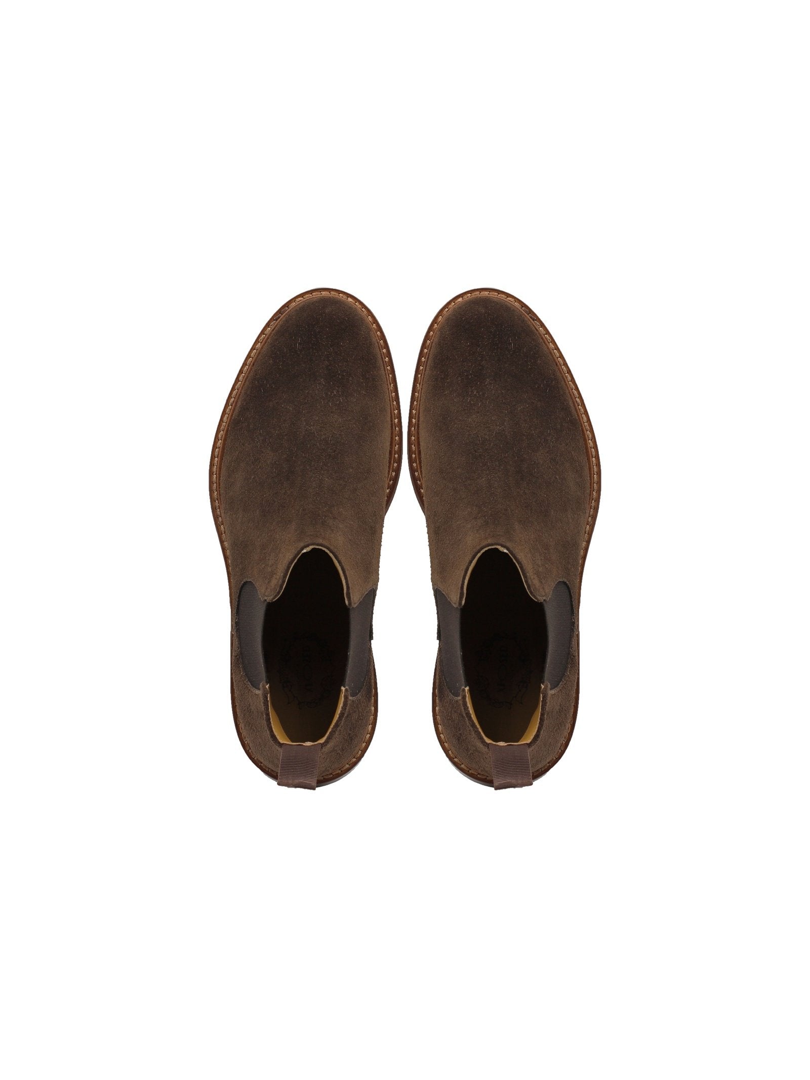 BROWN ITALIAN SUEDE CHELSEA BOOTS