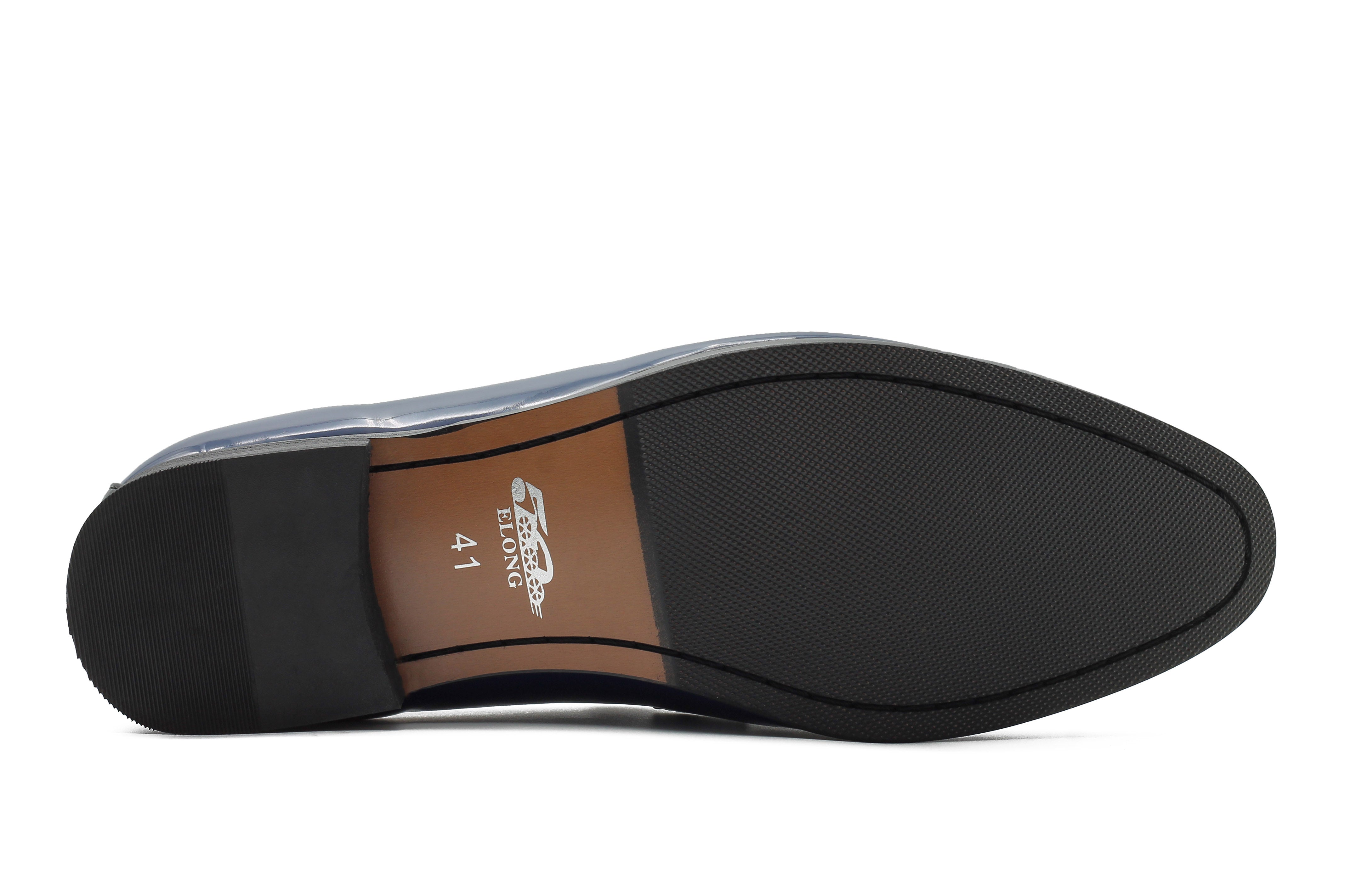 NAVY GLOSSY TASSEL LOAFERSB