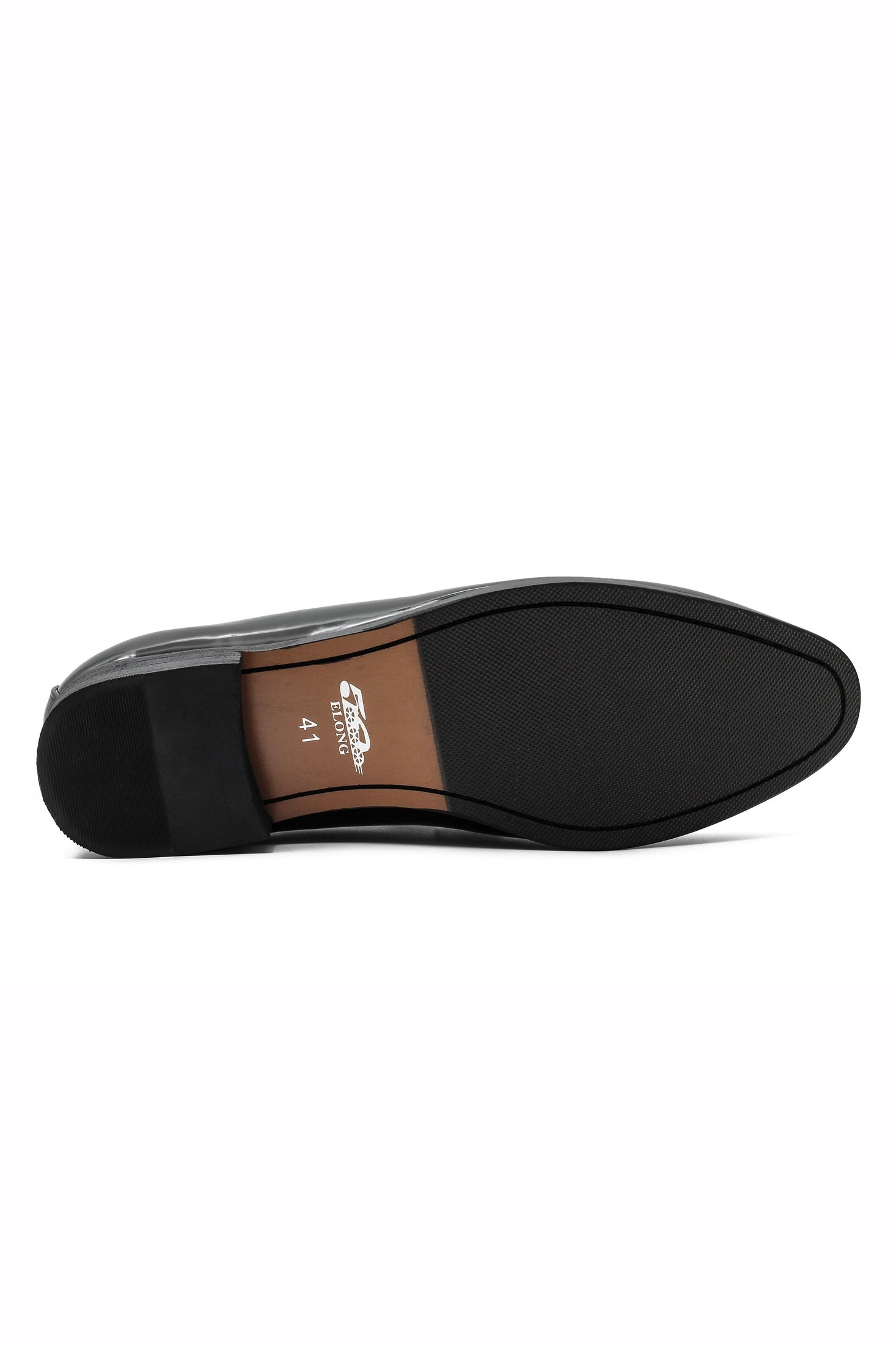 BLACK GLOSSY TASSEL LOAFERS