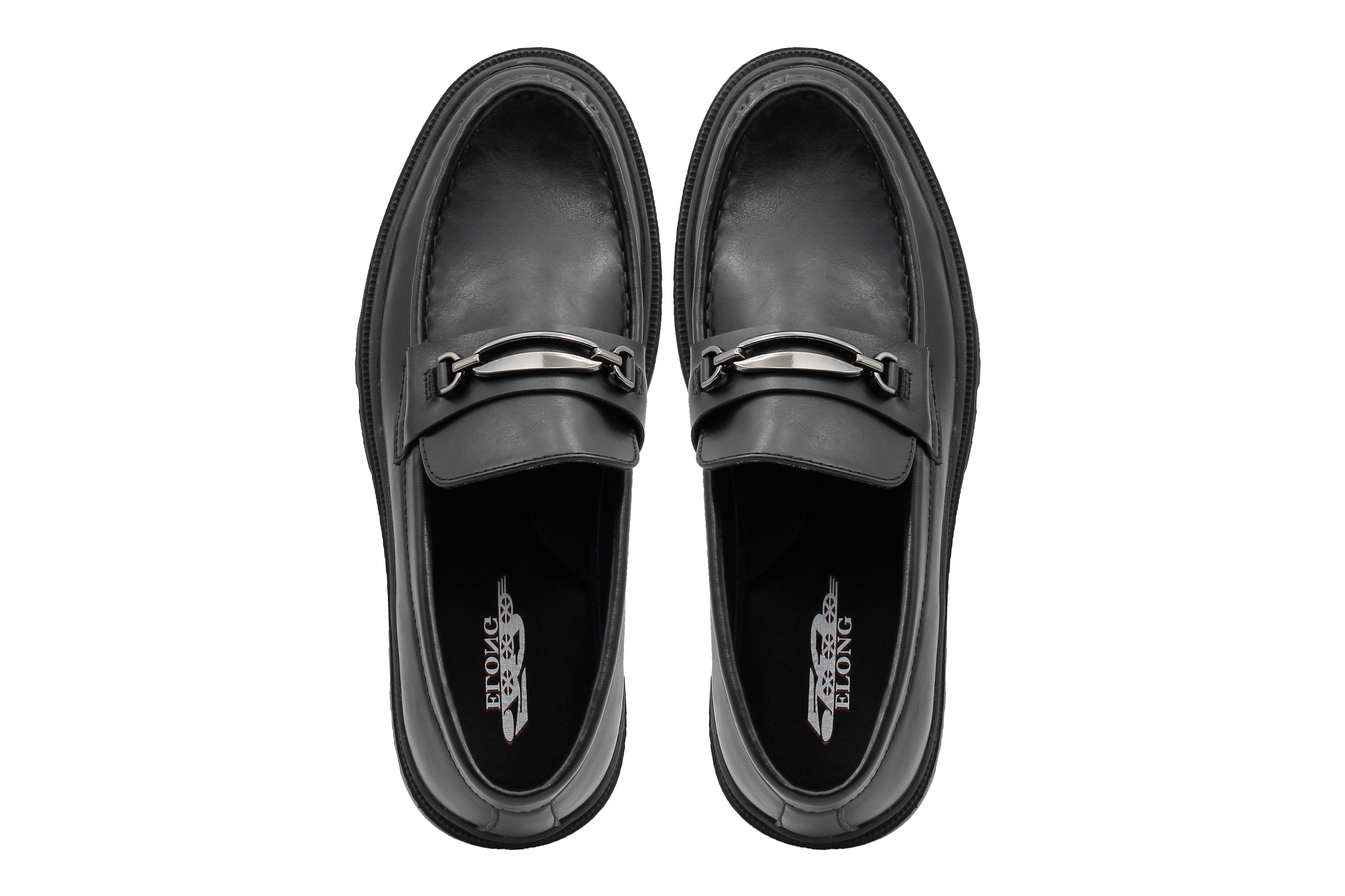 BLACK SNAFFLE BIT LOAFERS