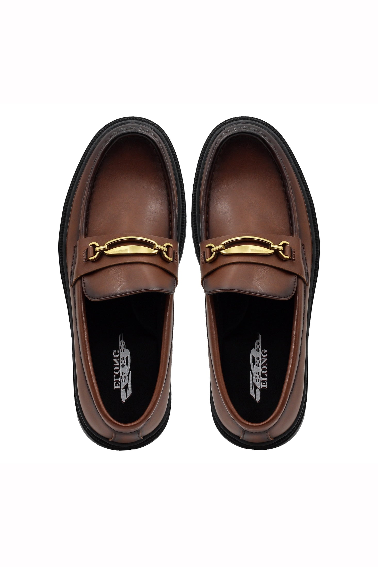 BROWN SNAFFLE BIT LOAFERS