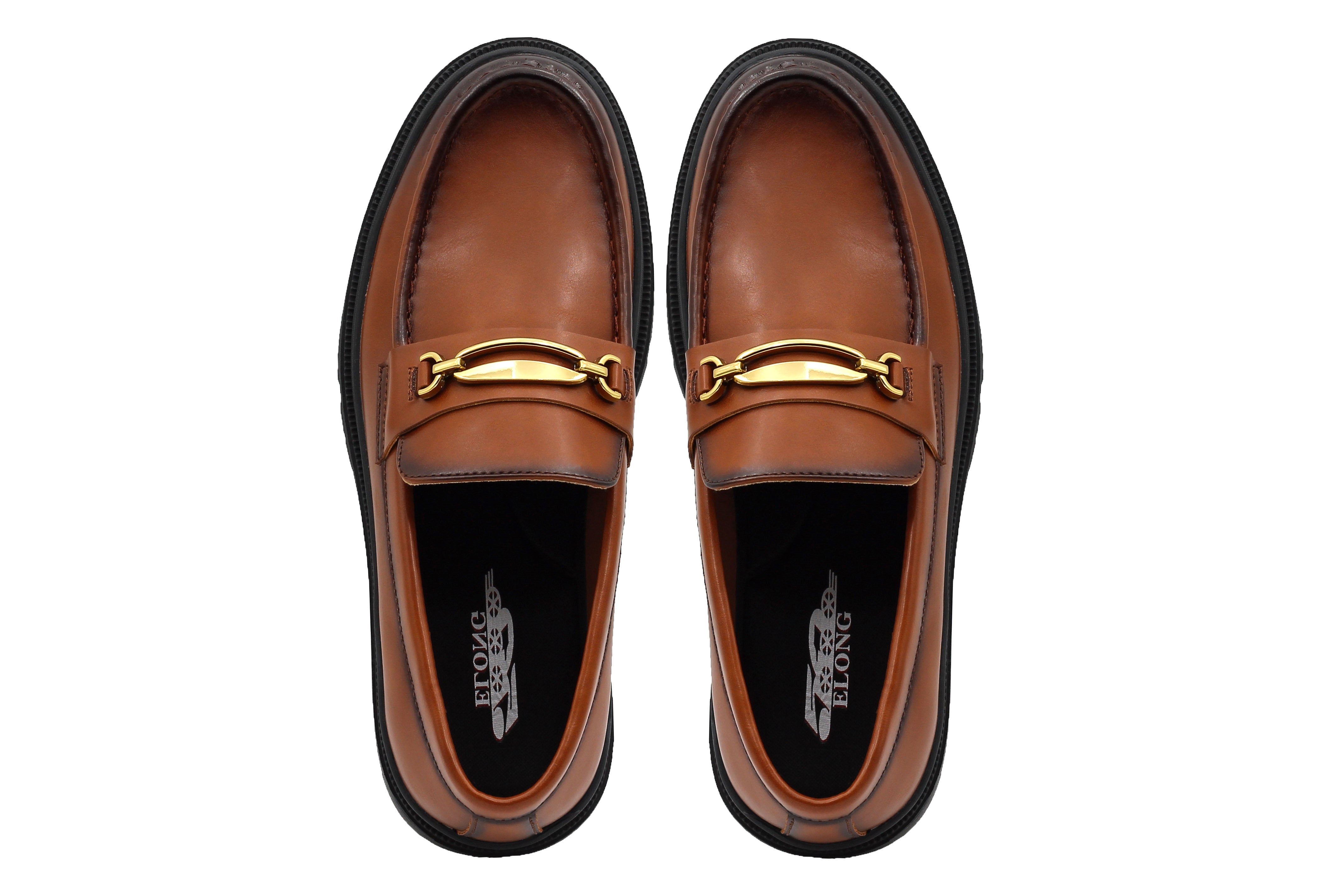 TAN SNAFFLE BIT LOAFERS