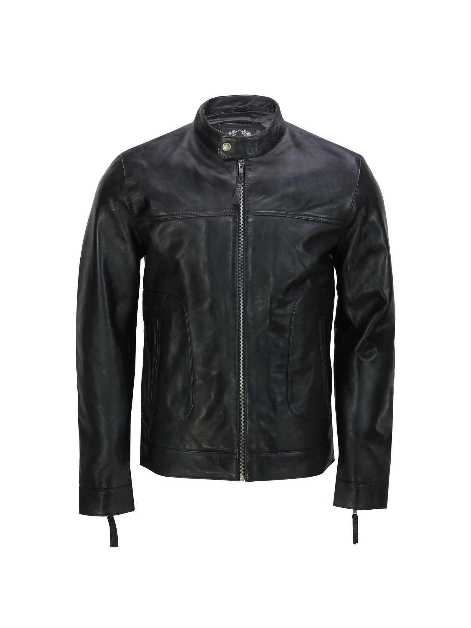 Men's Leather Black Biker Jacket