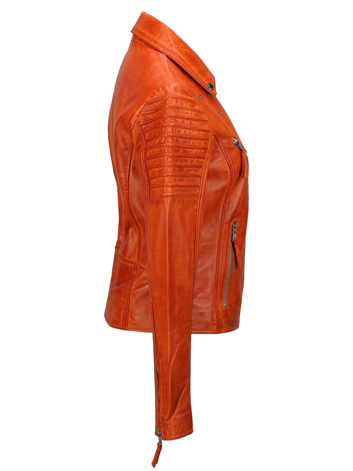 Ladies Retro Biker Orange