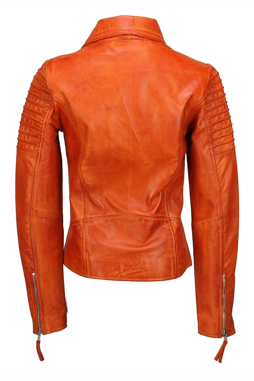 Ladies Retro Biker Orange