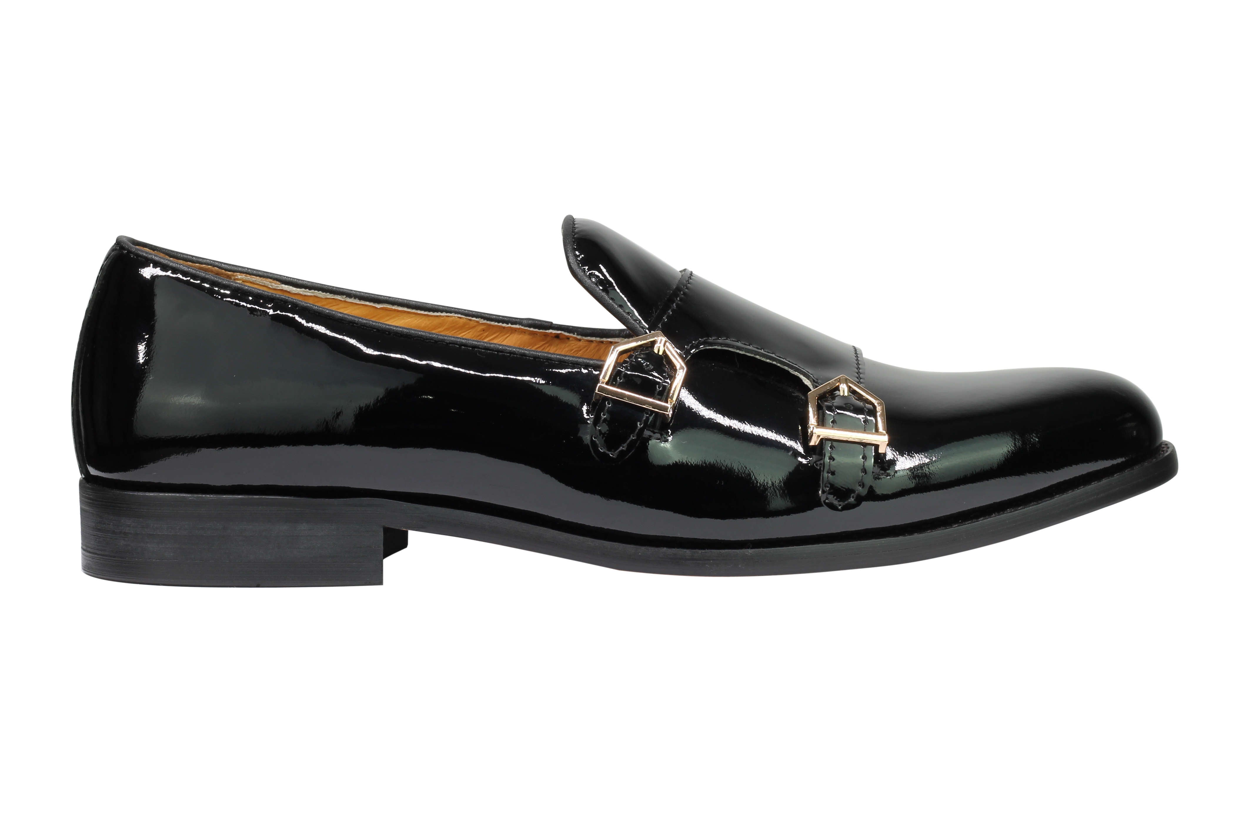 Real Leather Shiny Loafers Slip Ons