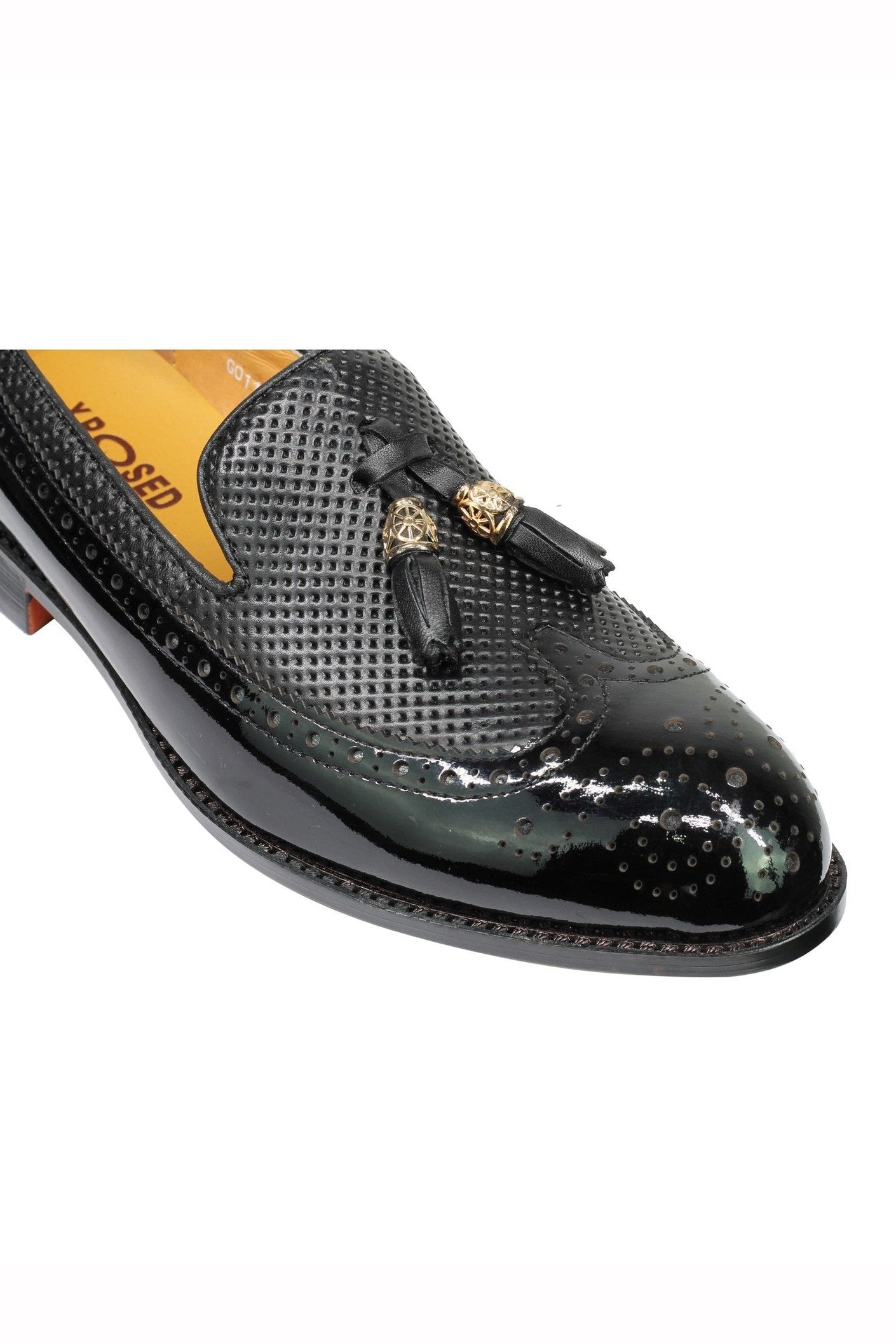 Real Leather Tassel Slip Brogue Loafers