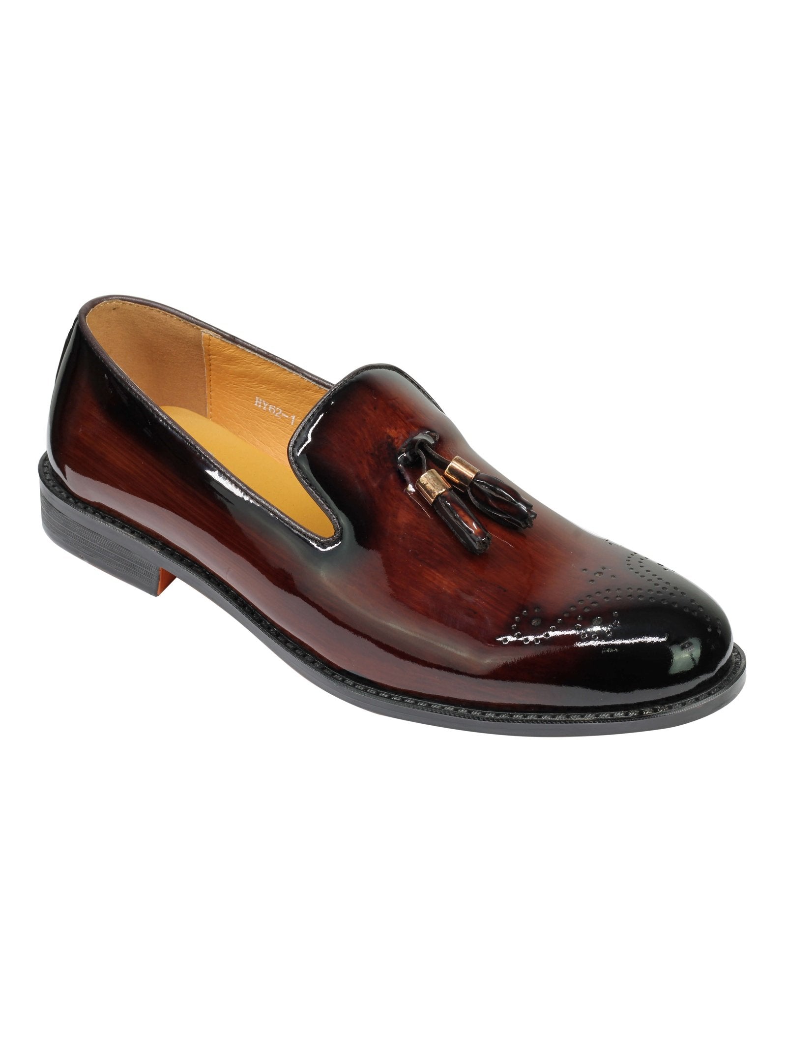 Real Leather Patent Loafers