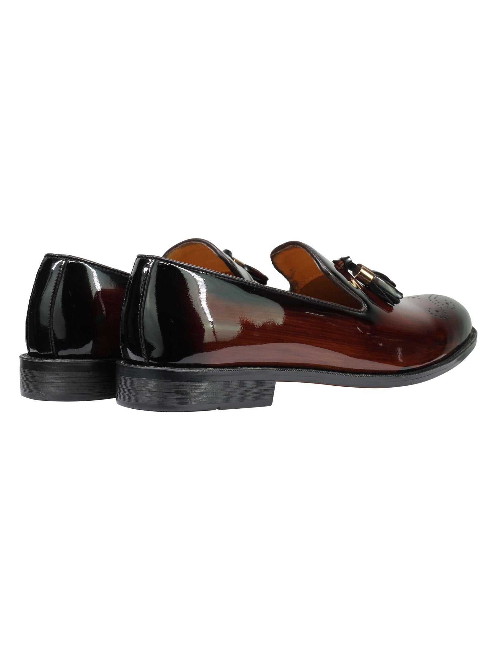 Real Leather Patent Loafers