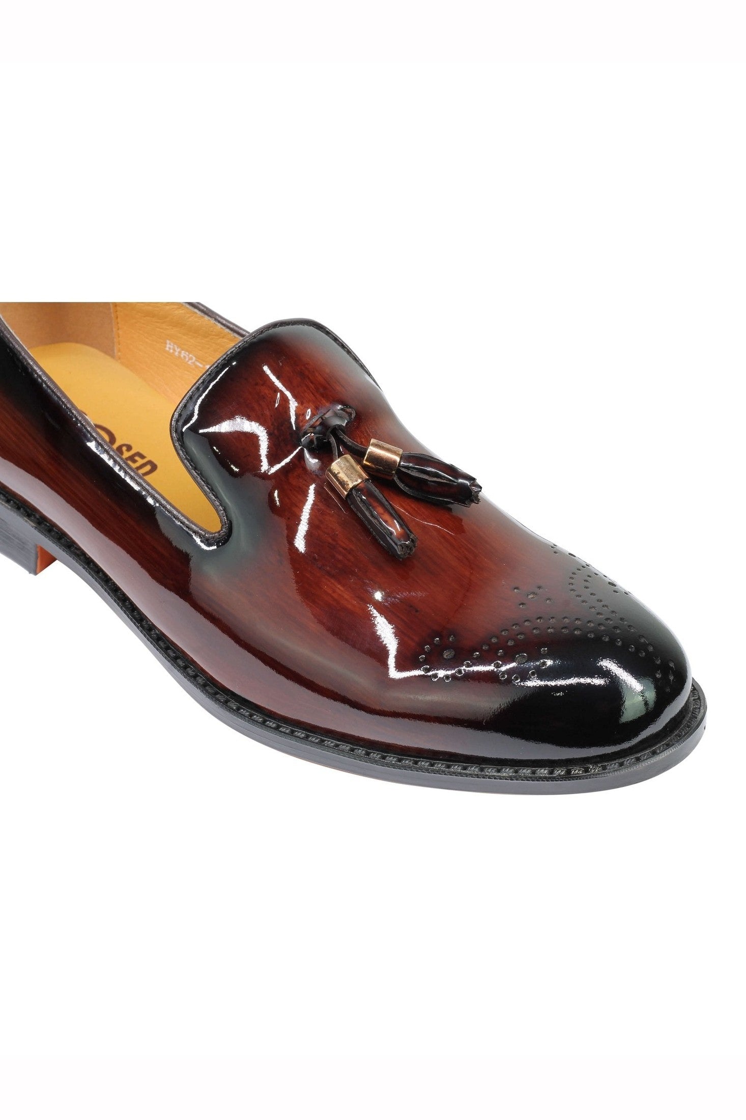 Real Leather Patent Loafers