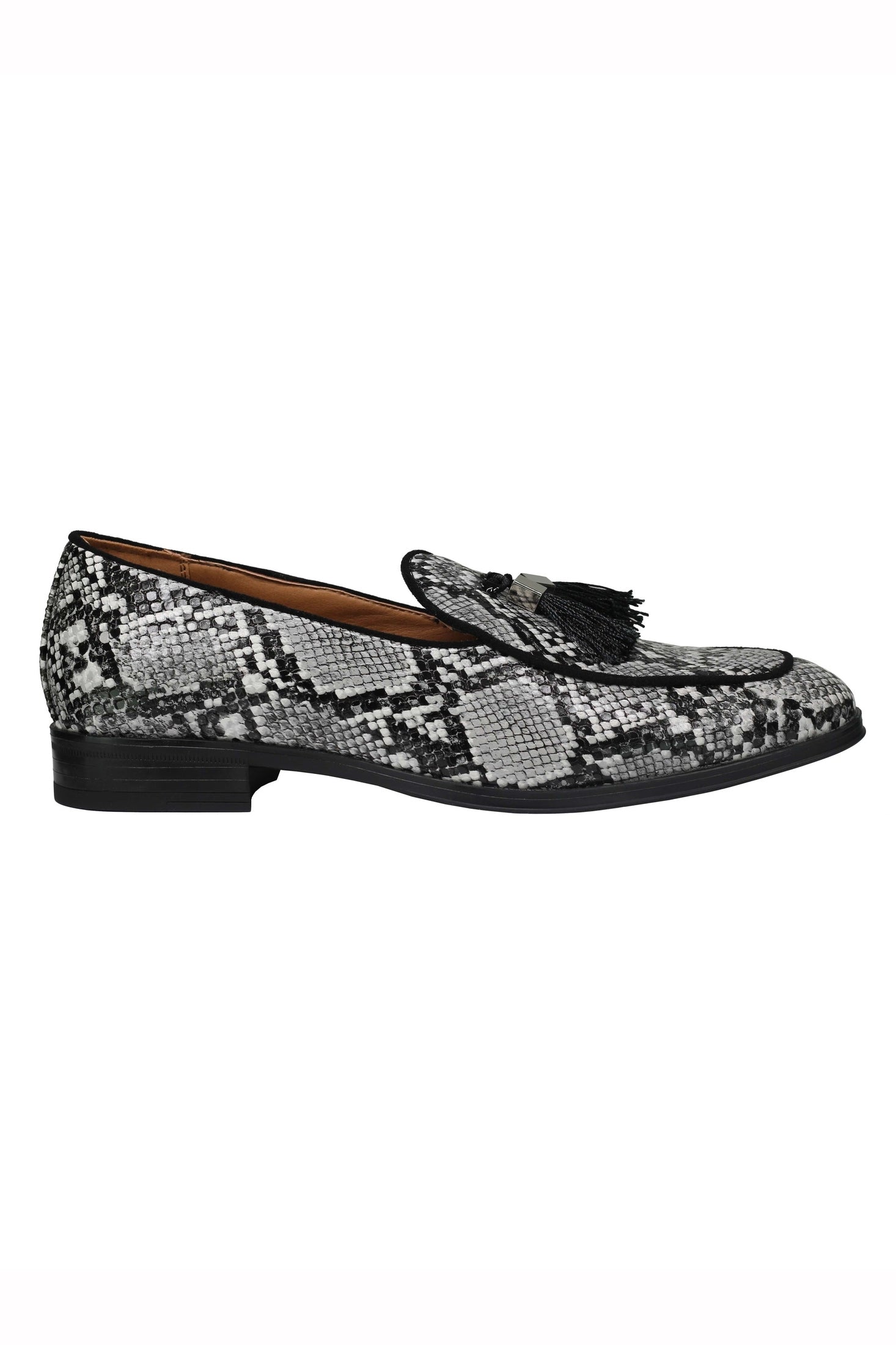 FAUX LEATHER SHINY TASSEL LOAFERS