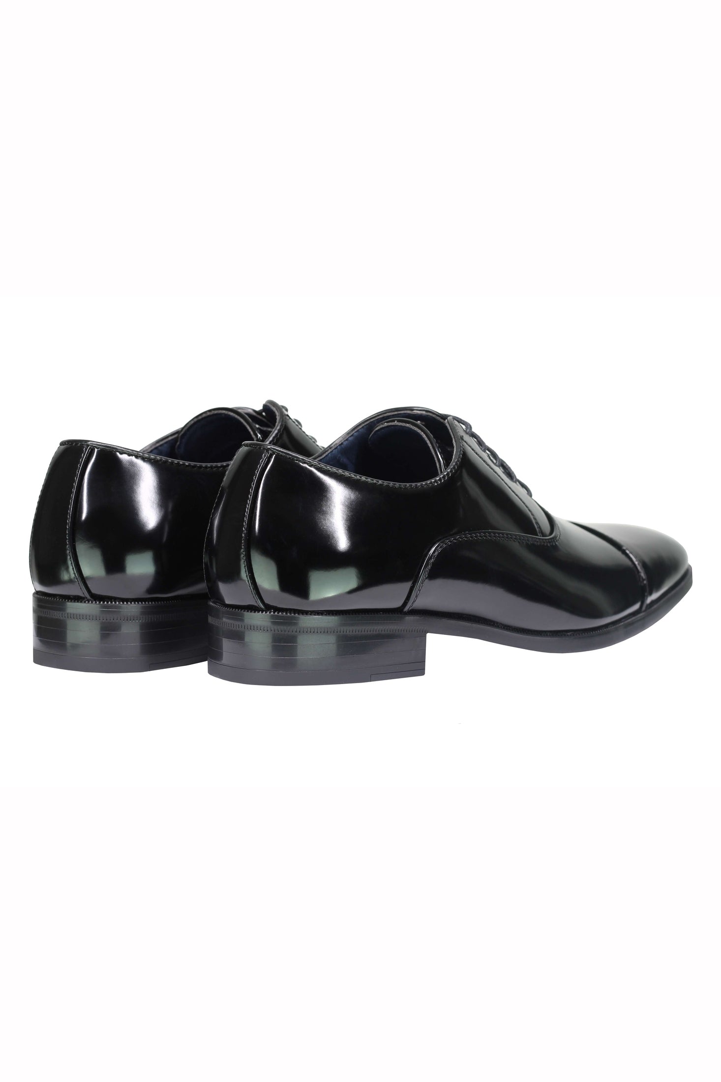 Mens Patent Leather Lined Classic Lace up Oxford Shoes Toe Cap Smart Formal