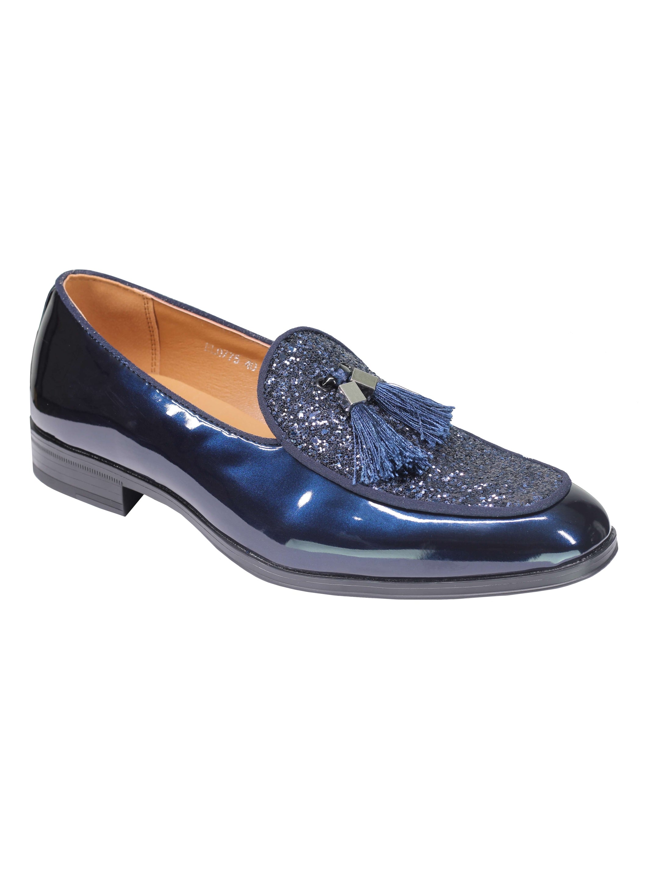 GLITTER – PATENT LEATHER TASSEL LOAFERS