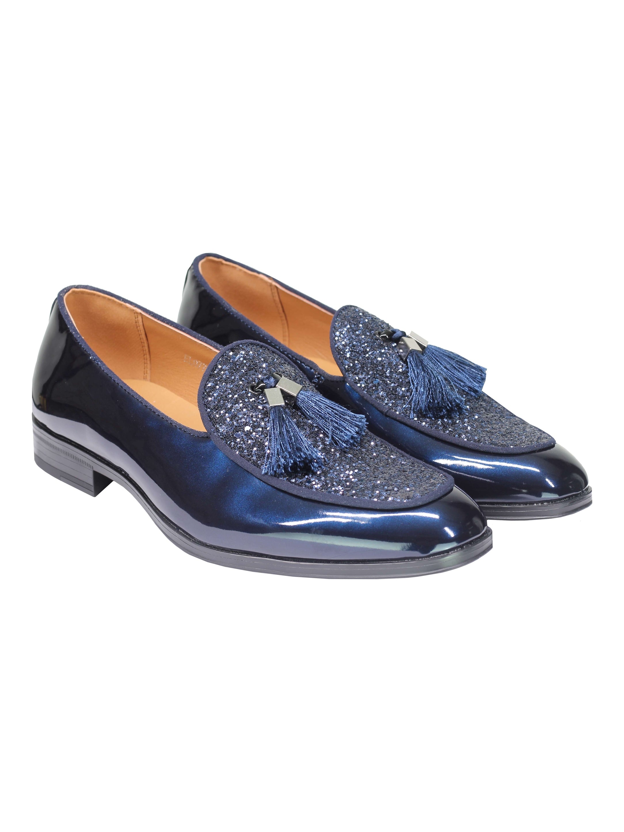 GLITTER – PATENT LEATHER TASSEL LOAFERS