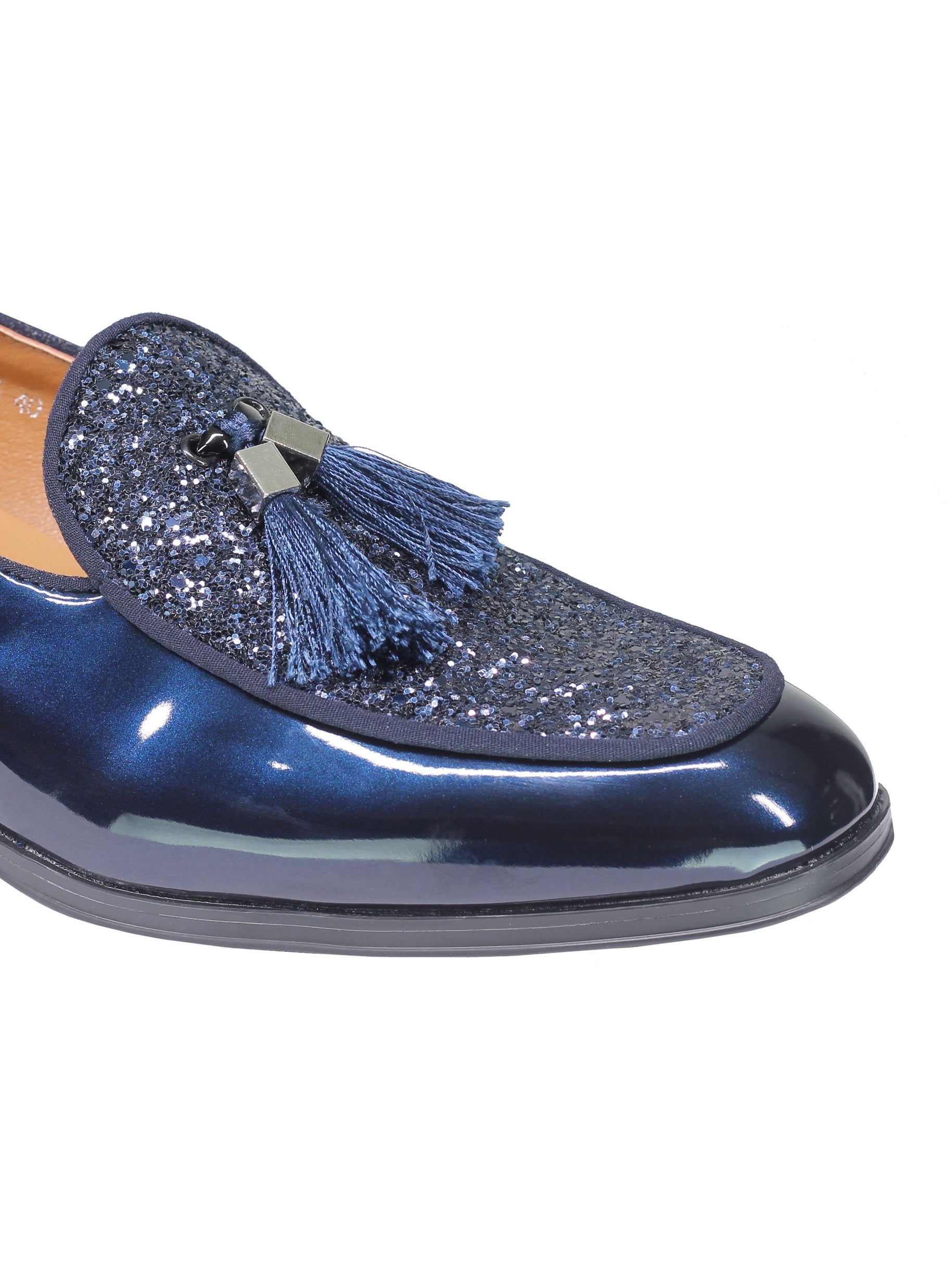 GLITTER – PATENT LEATHER TASSEL LOAFERS