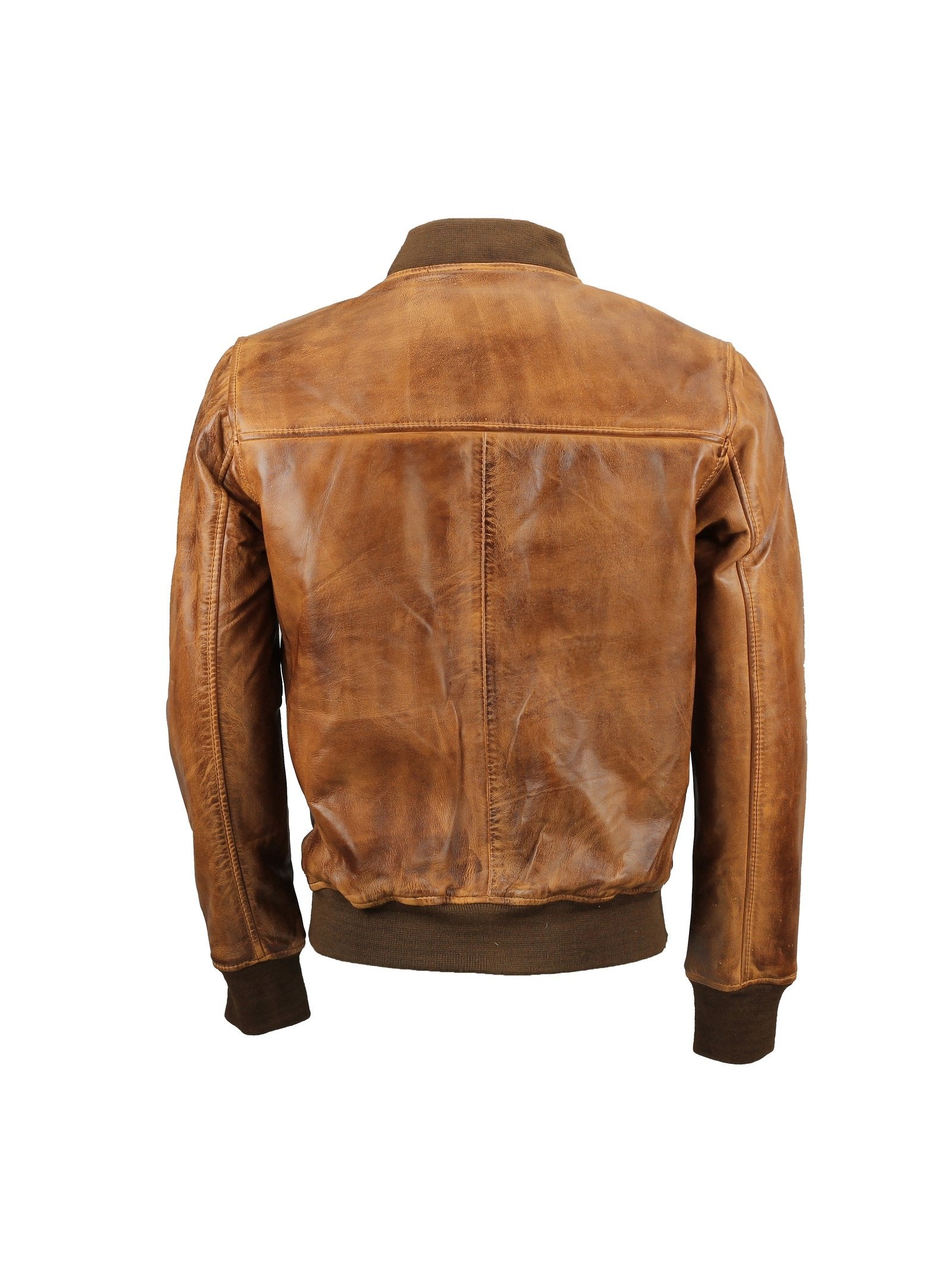 BOMBER TIMBER LEATHER JACKET