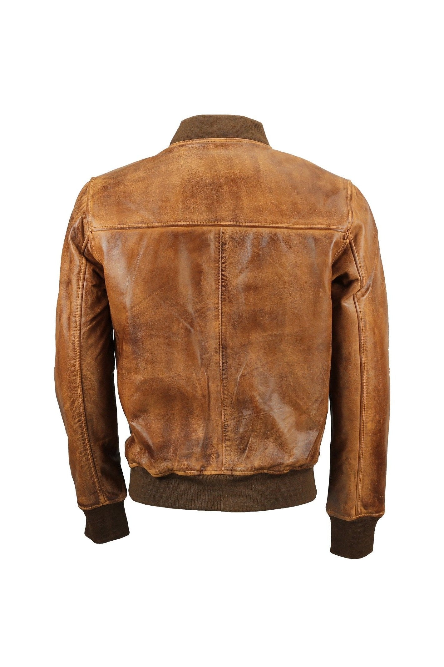 BOMBER TIMBER LEATHER JACKET