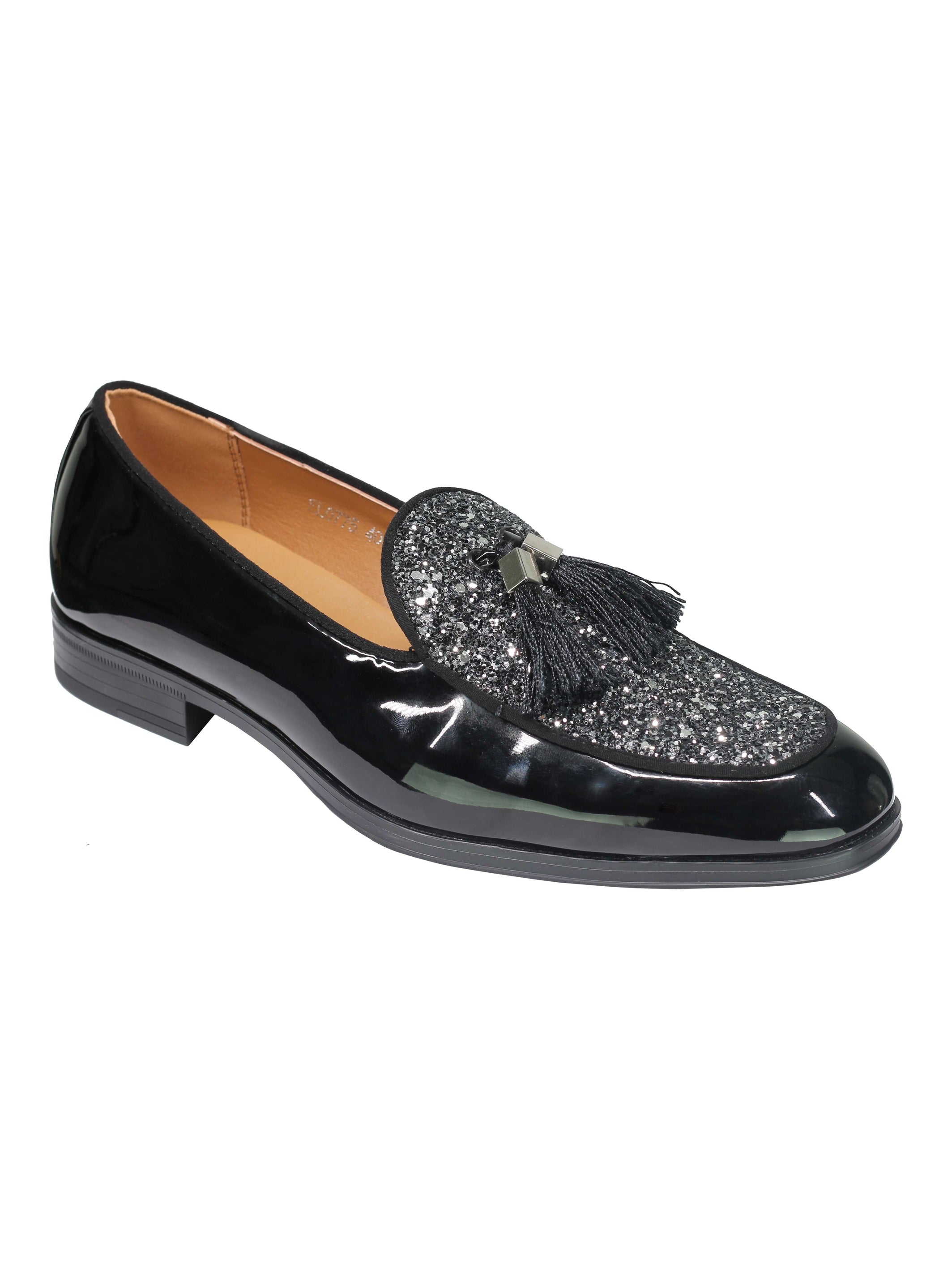 GLITTER – PATENT LEATHER TASSEL LOAFERS