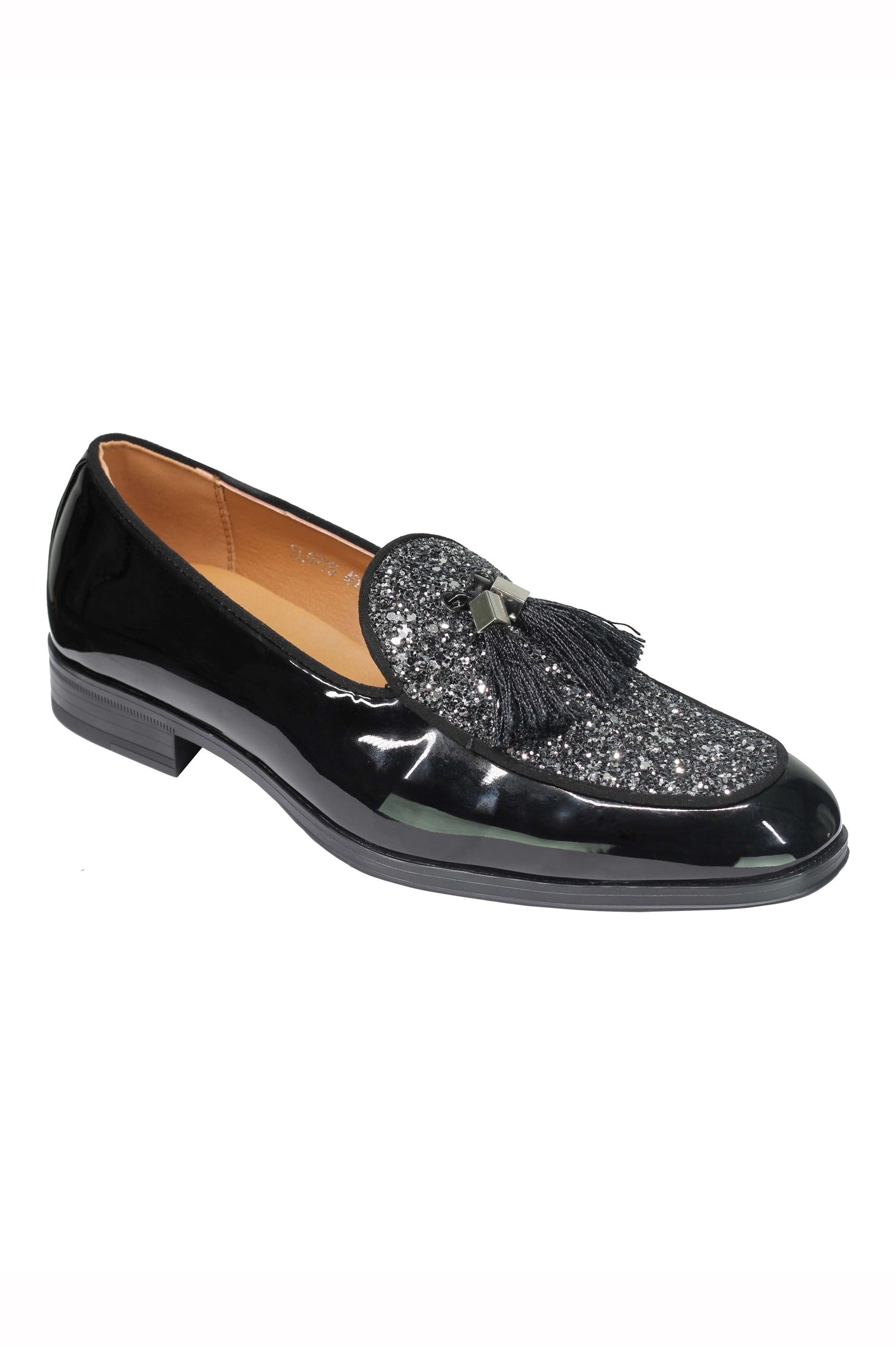 GLITTER – PATENT LEATHER TASSEL LOAFERS
