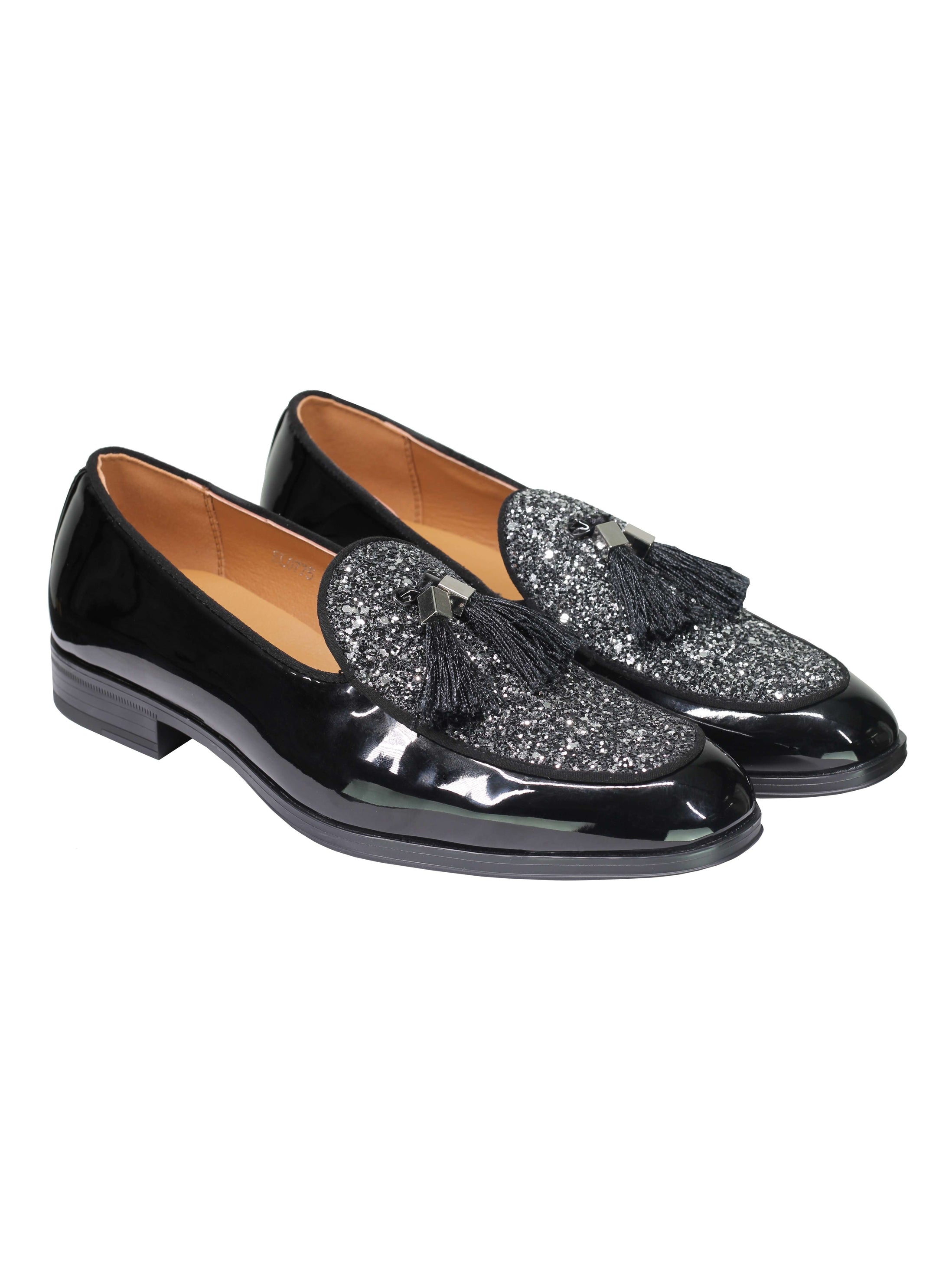 GLITTER – PATENT LEATHER TASSEL LOAFERS