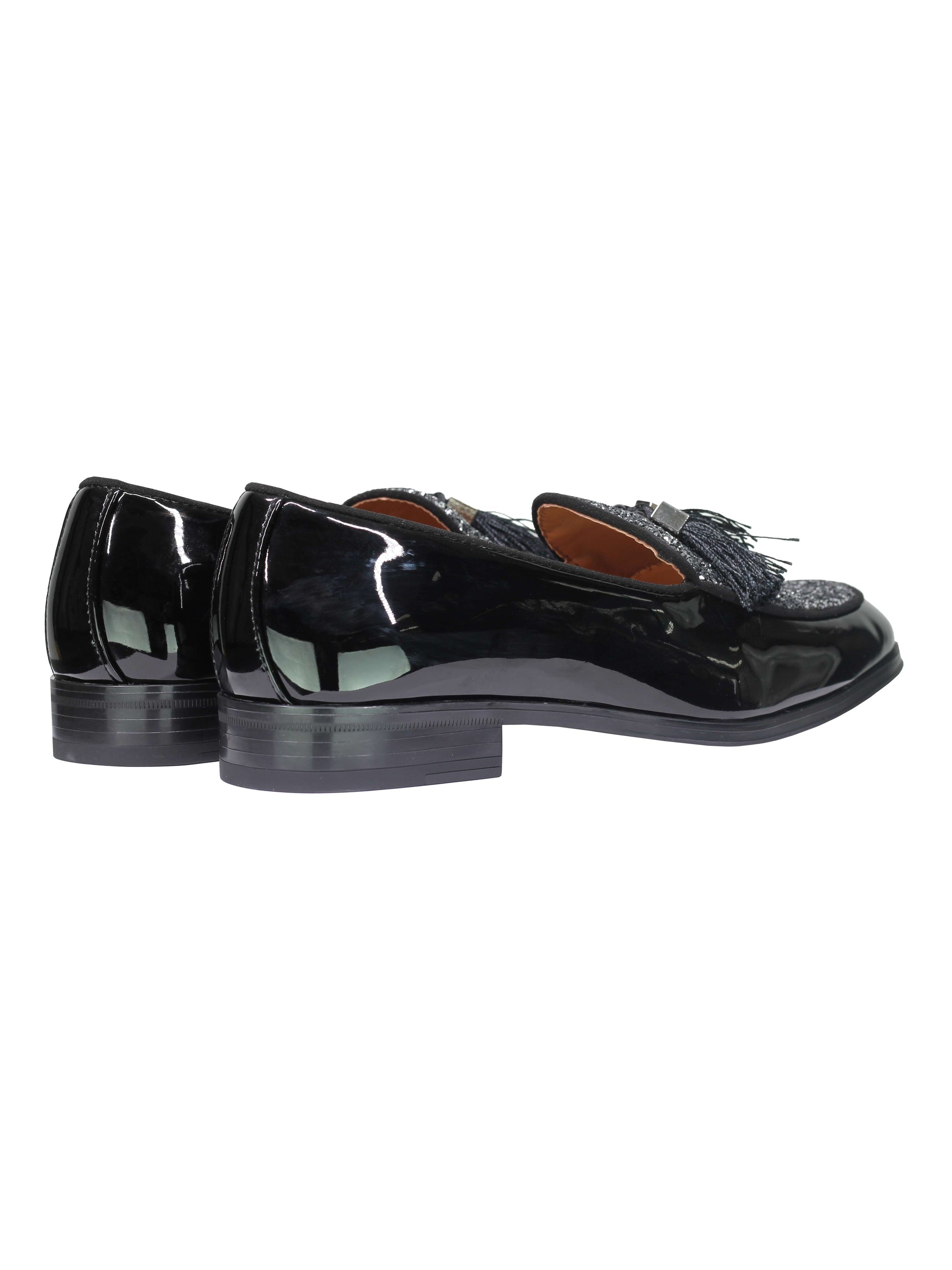 GLITTER – PATENT LEATHER TASSEL LOAFERS