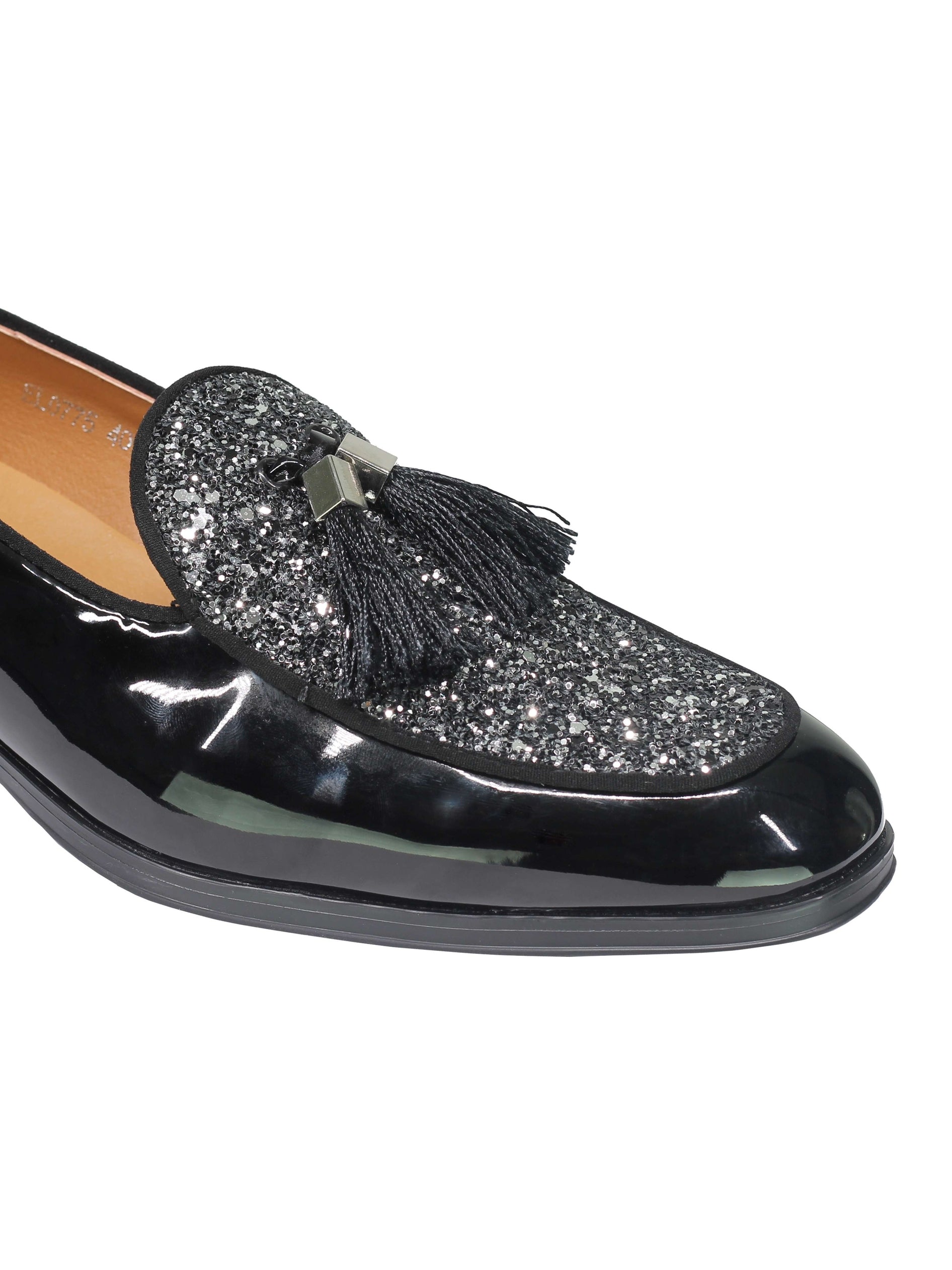 GLITTER – PATENT LEATHER TASSEL LOAFERS