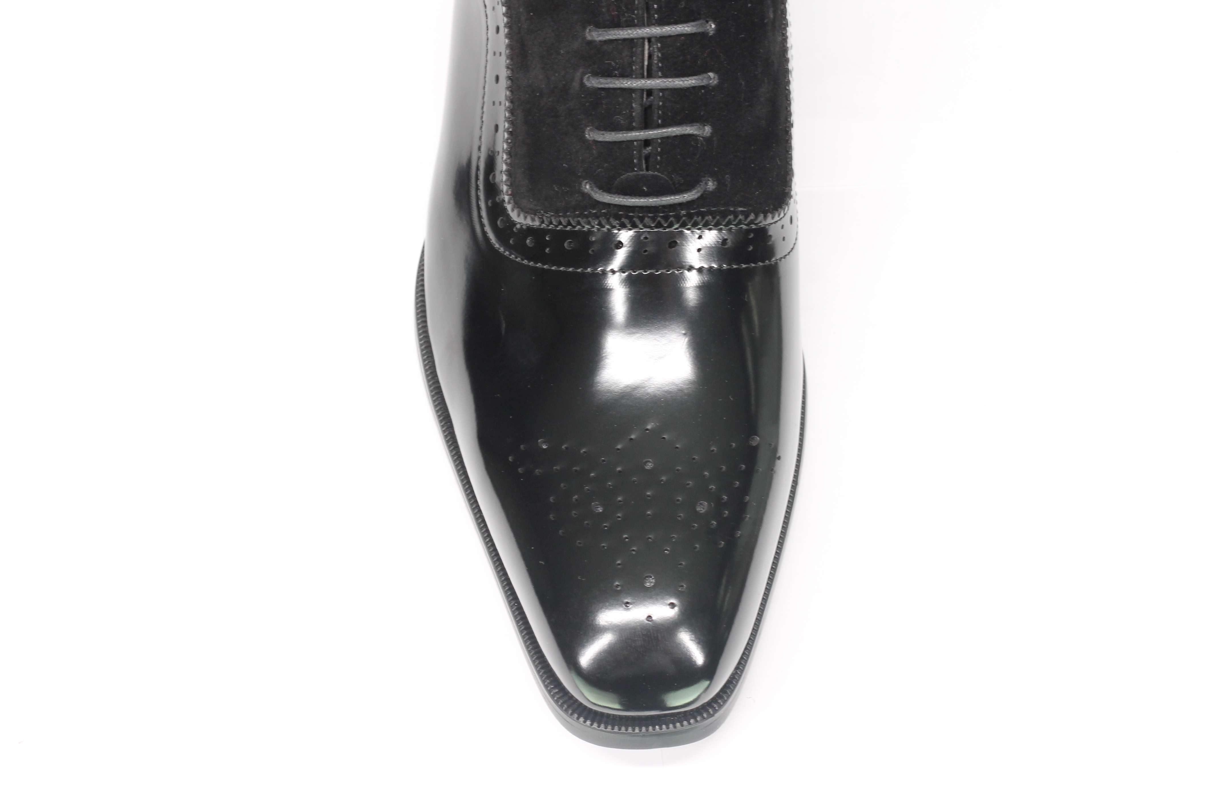 Mens Classic Brogues 2 Tone Suede & Leather Lined Smart Formal Lace up Shoes