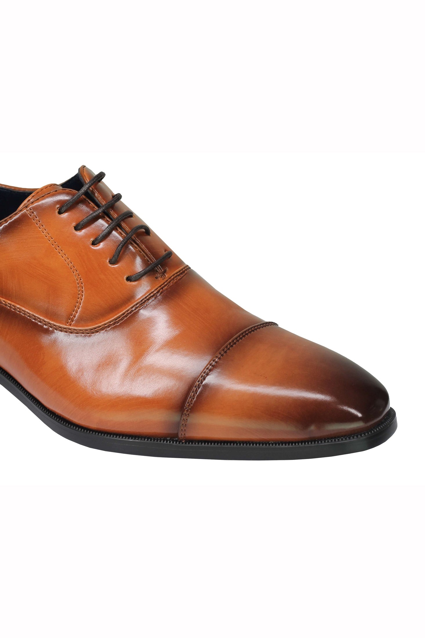 Mens Patent Leather Lined Classic Lace up Oxford Shoes Toe Cap Smart Formal