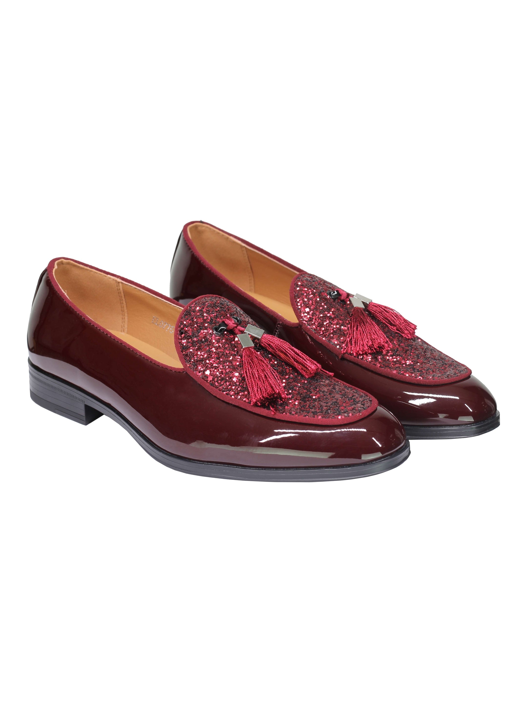 GLITTER – PATENT LEATHER TASSEL LOAFERS