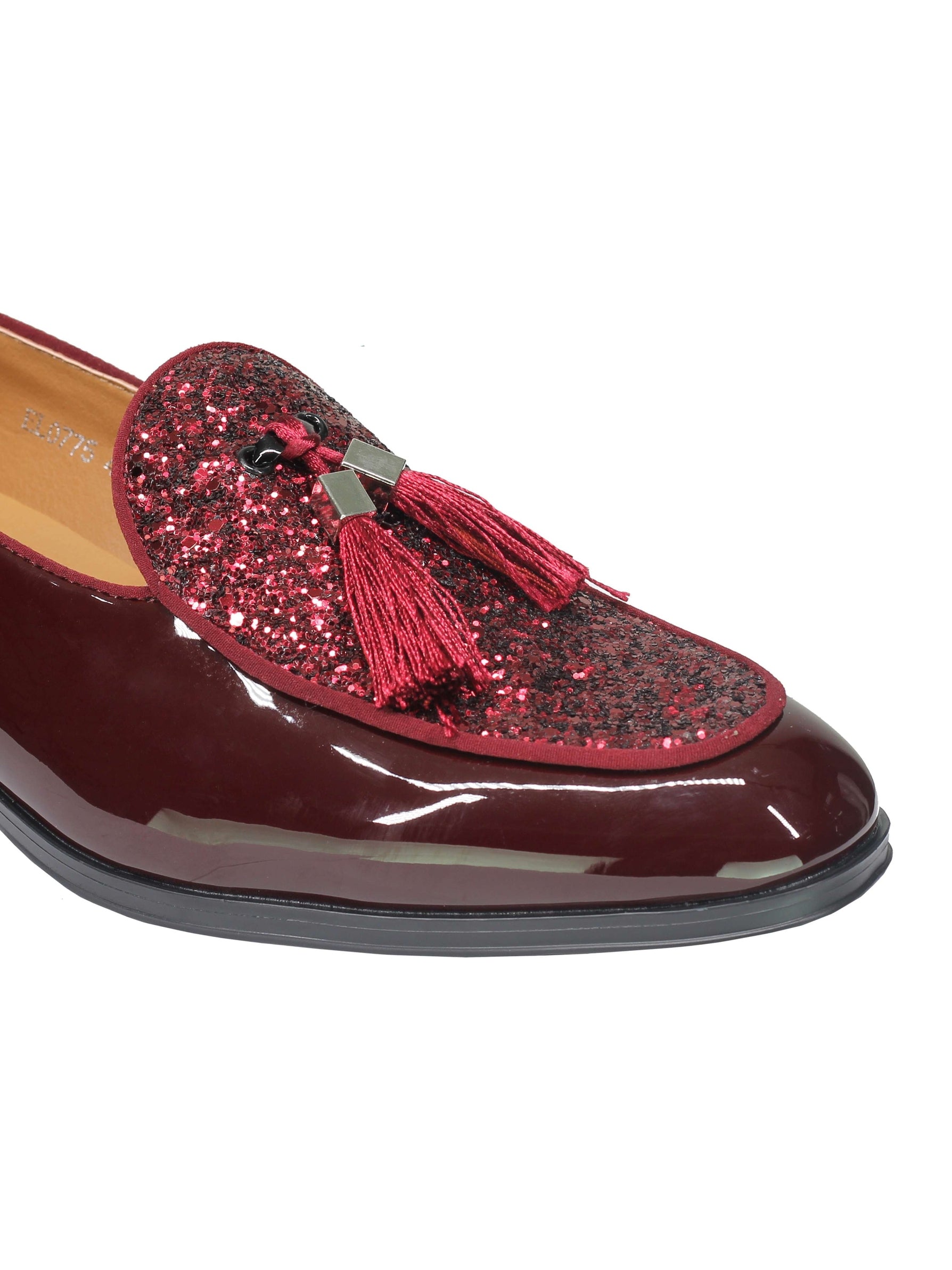GLITTER – PATENT LEATHER TASSEL LOAFERS