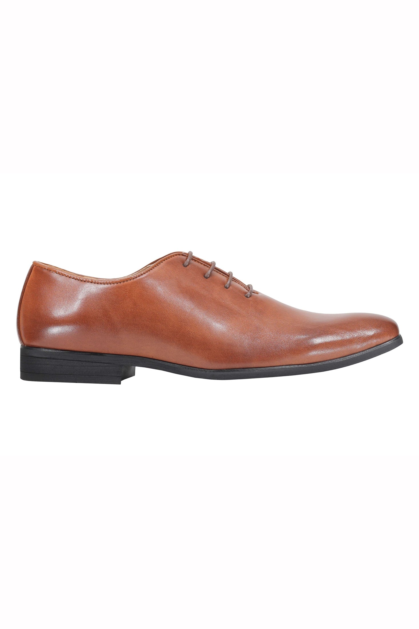 Mens Black Tan brown Classic Polished Leather Lined Upper Wholecut Oxford Shoes