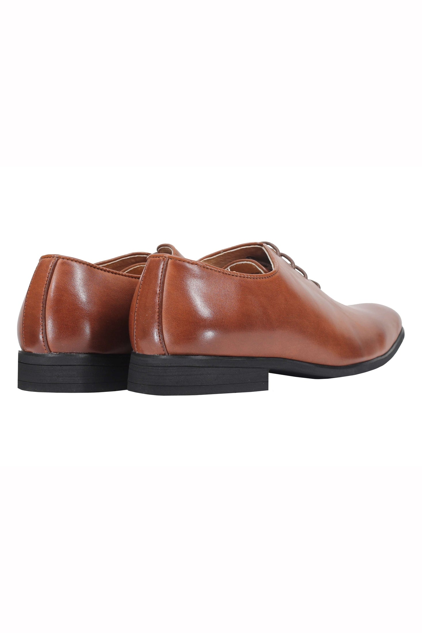 Mens Black Tan brown Classic Polished Leather Lined Upper Wholecut Oxford Shoes