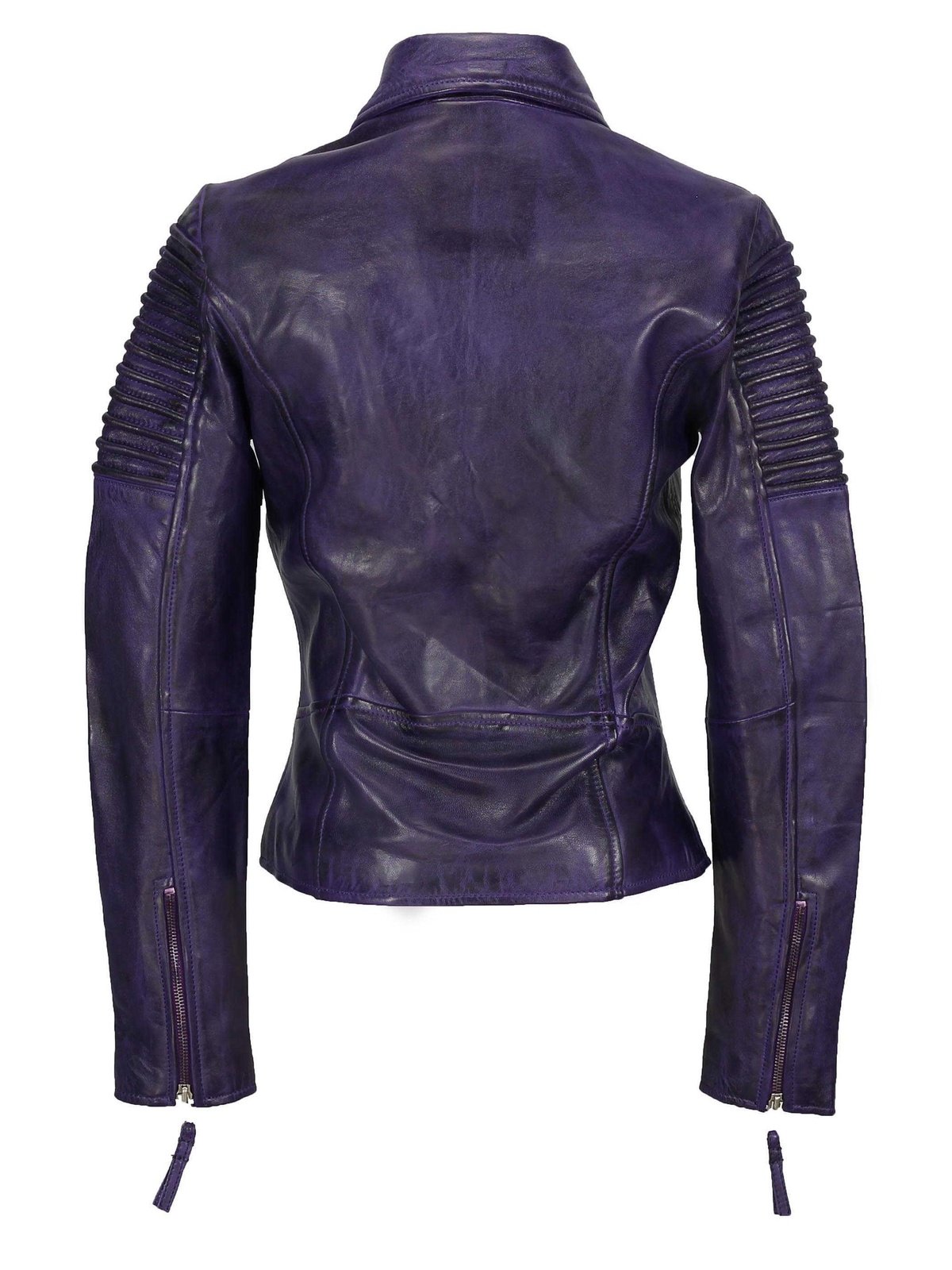 Ladies Retro Biker Purple