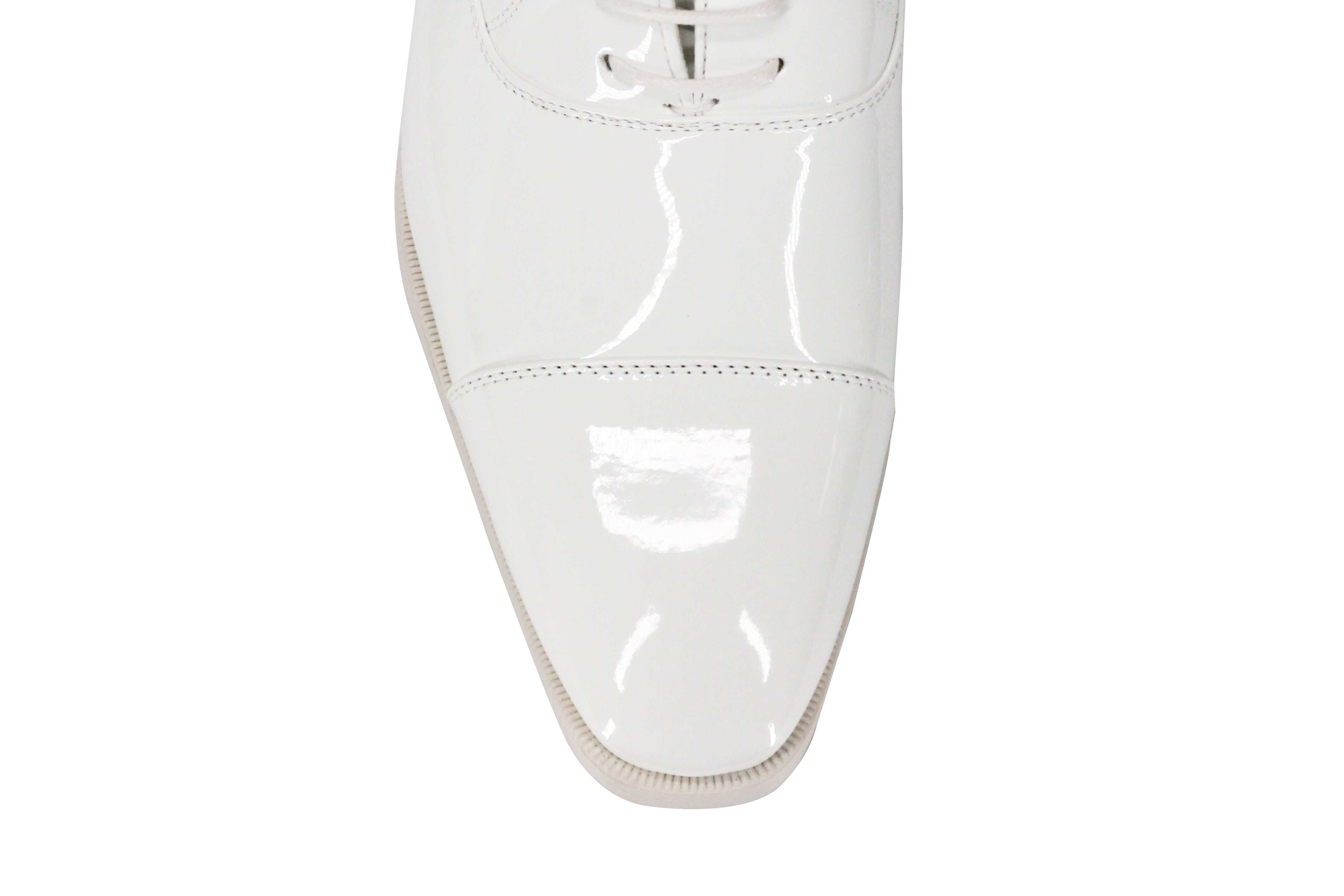 Mens Patent Leather Lined Classic Lace up Oxford Shoes Toe Cap Smart Formal