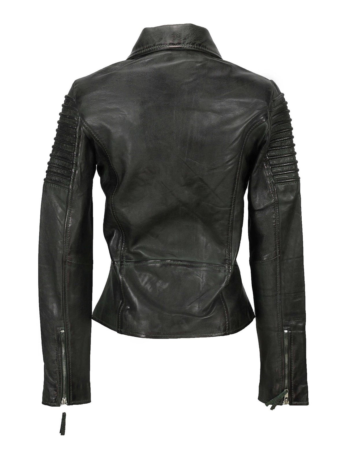 Ladies Retro Biker Green
