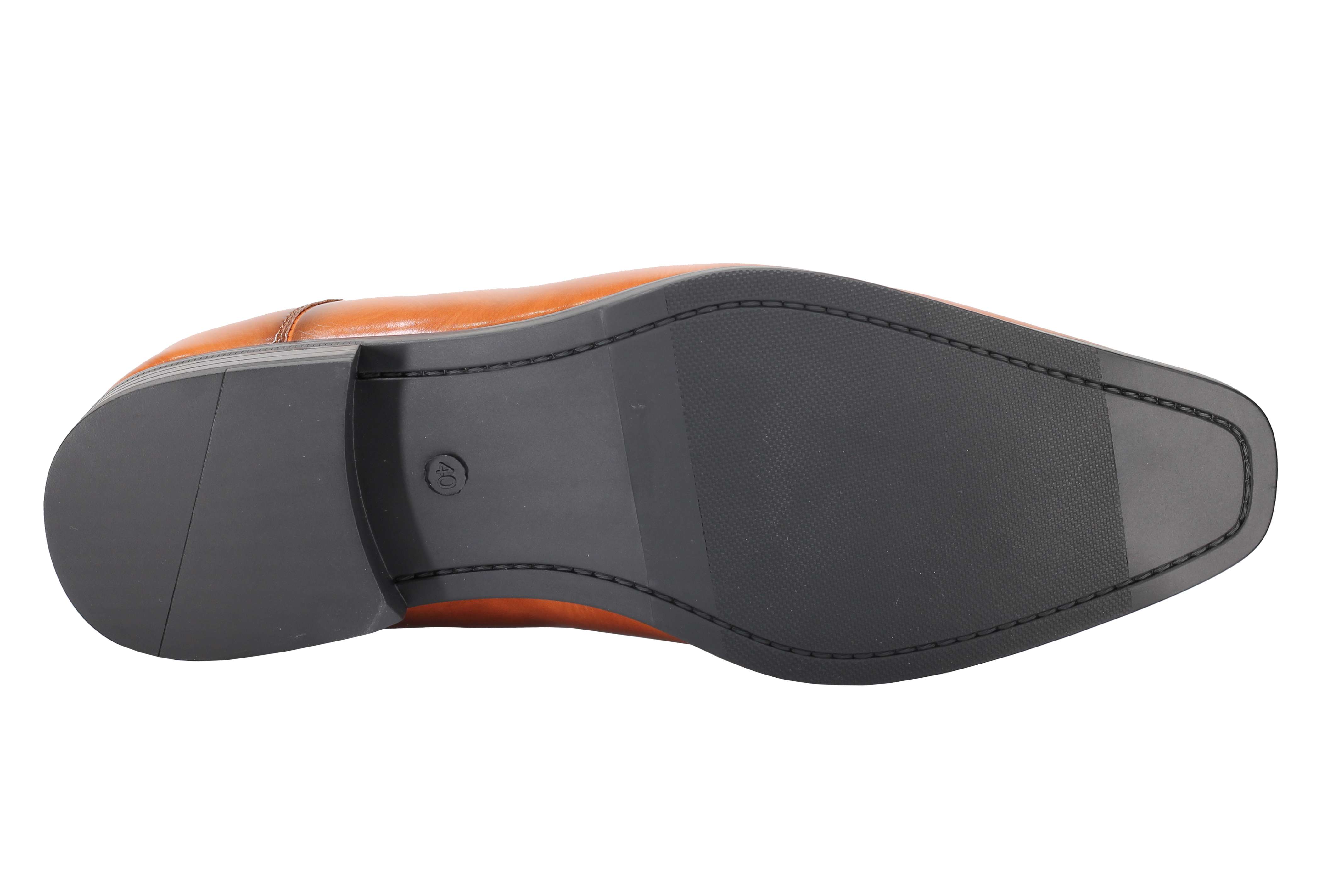 Mens Classic Derby Shoes 2 Tone Polished PU Leather Lace up Formal Dress Office