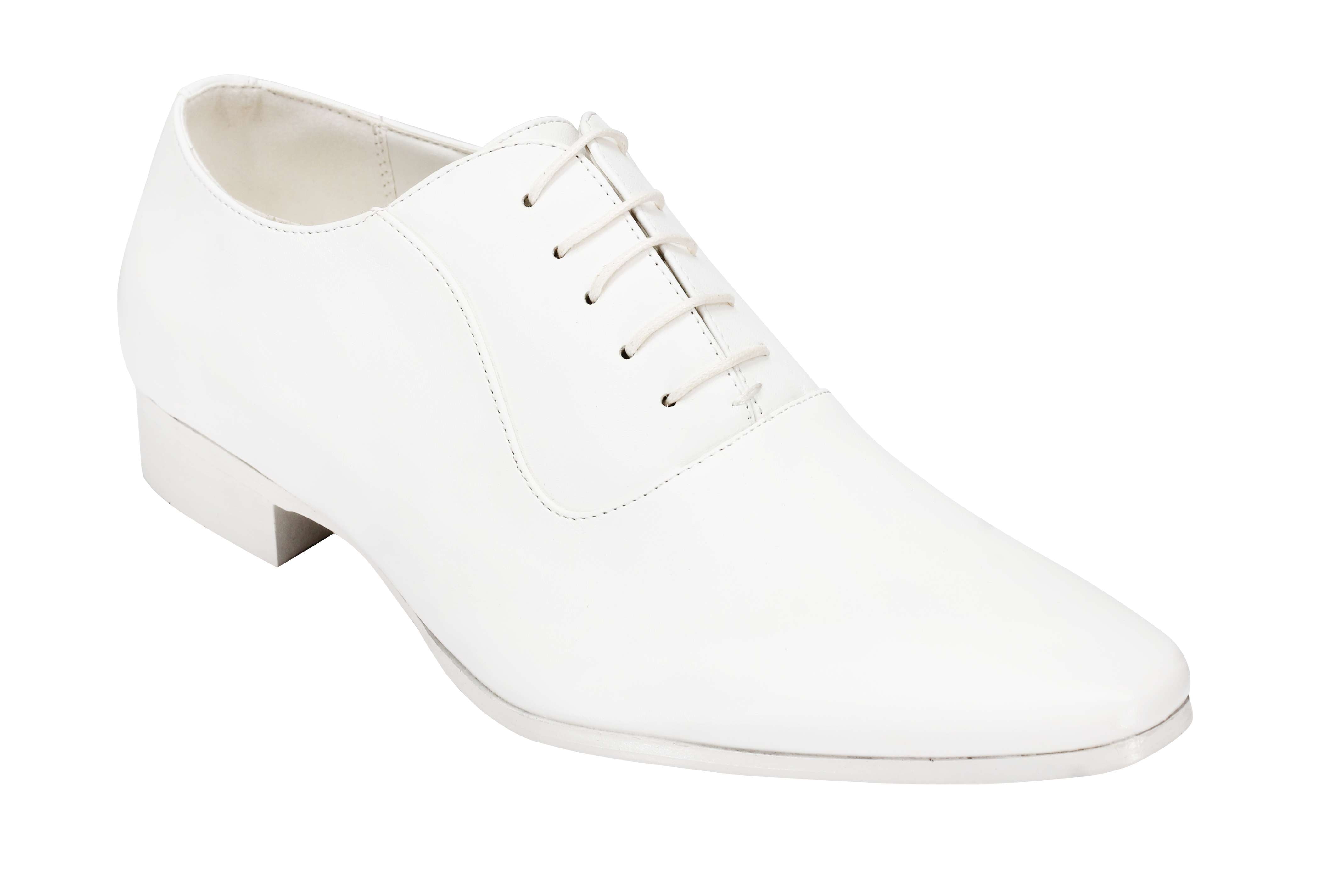 Mens Faux Leather Formal Office Shoes Smart Casual Oxford Lace up Black White Grey