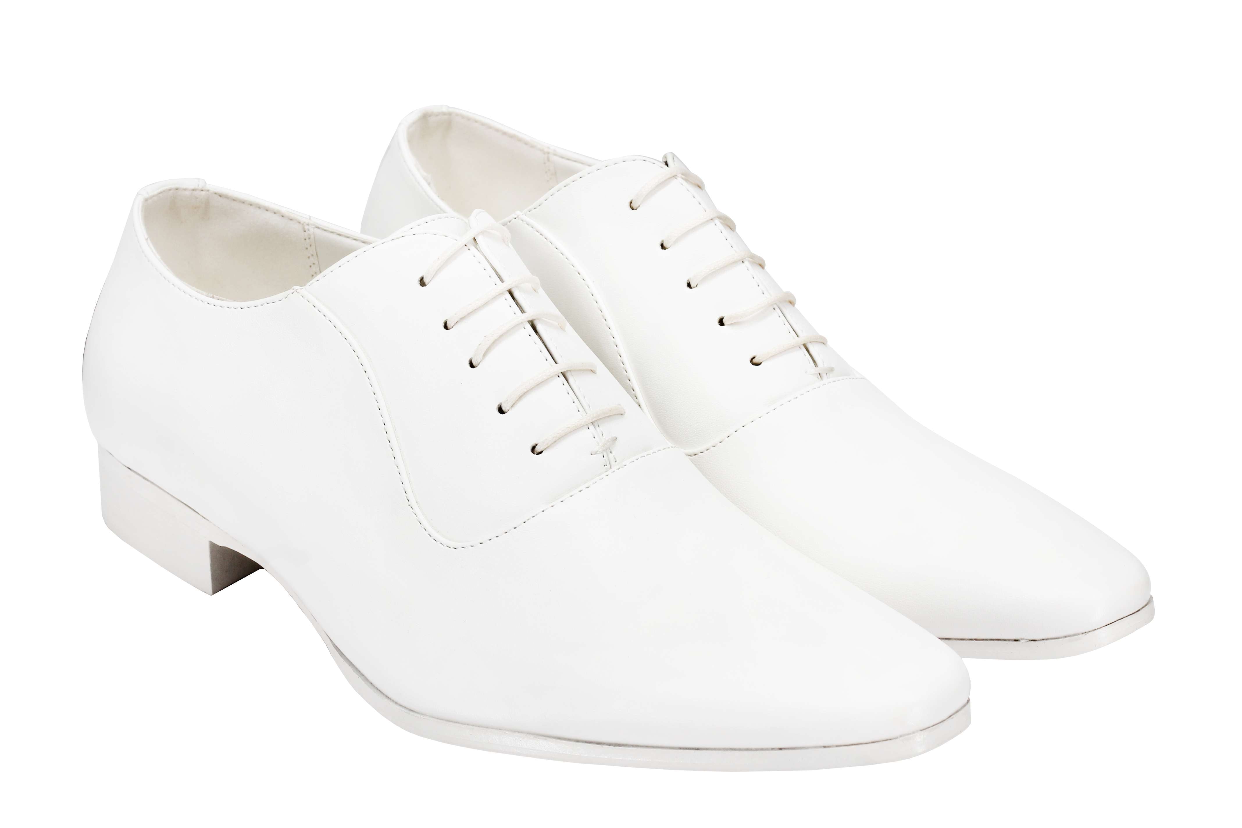 Mens Faux Leather Formal Office Shoes Smart Casual Oxford Lace up Black White Grey