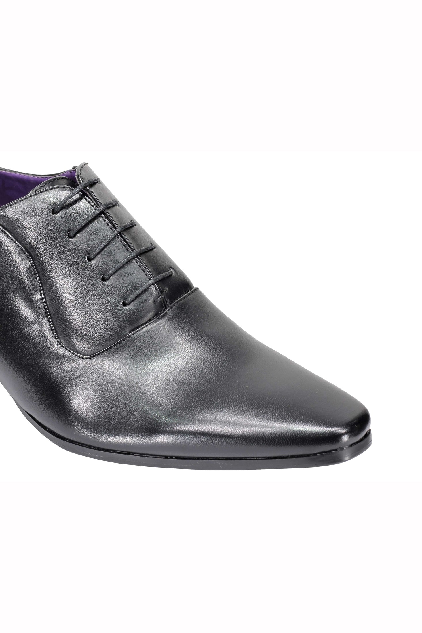 Mens Faux Leather Formal Office Shoes Smart Casual Oxford Lace up Black White Grey