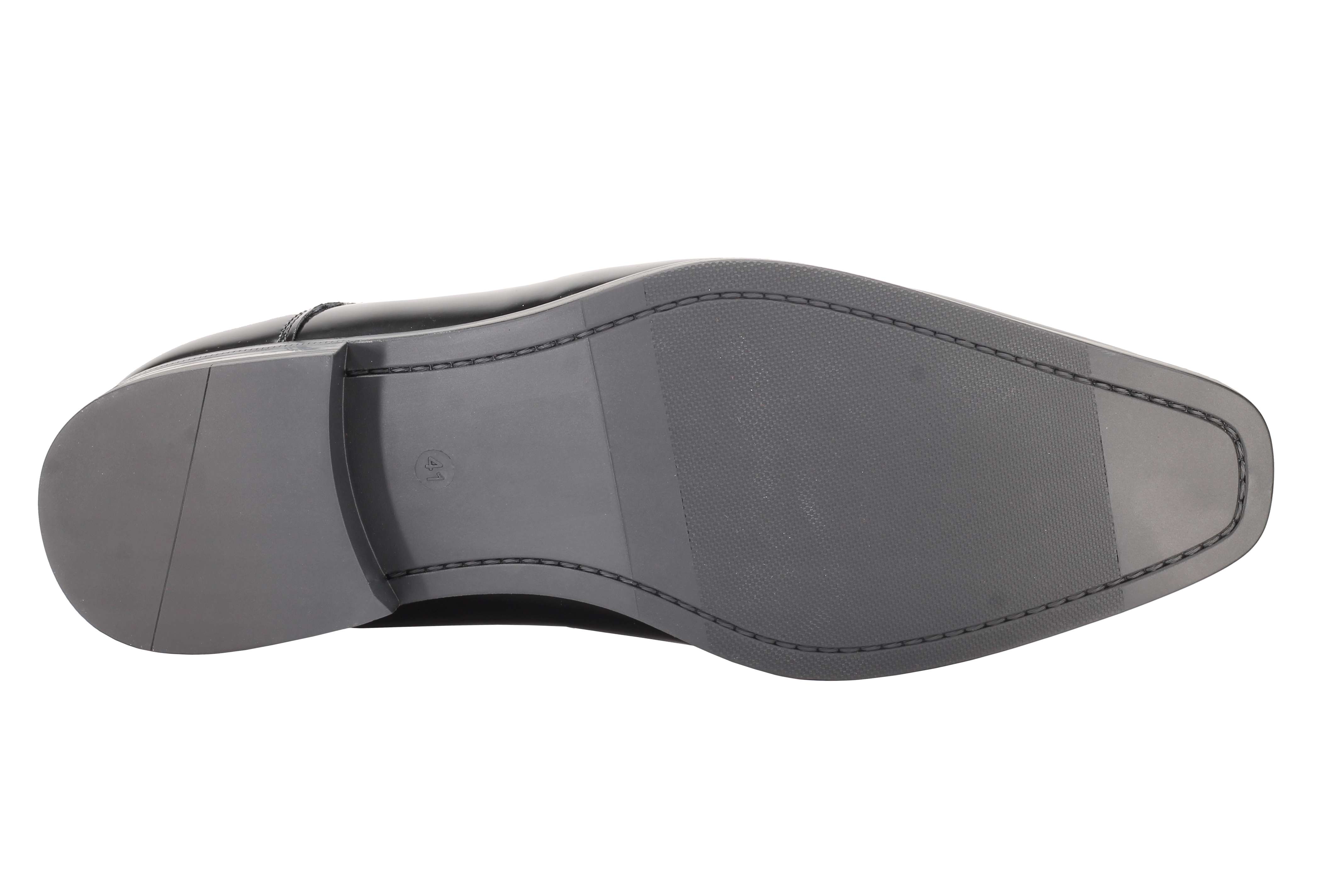 Mens Classic Derby Shoes 2 Tone Polished PU Leather Lace up Formal Dress Office