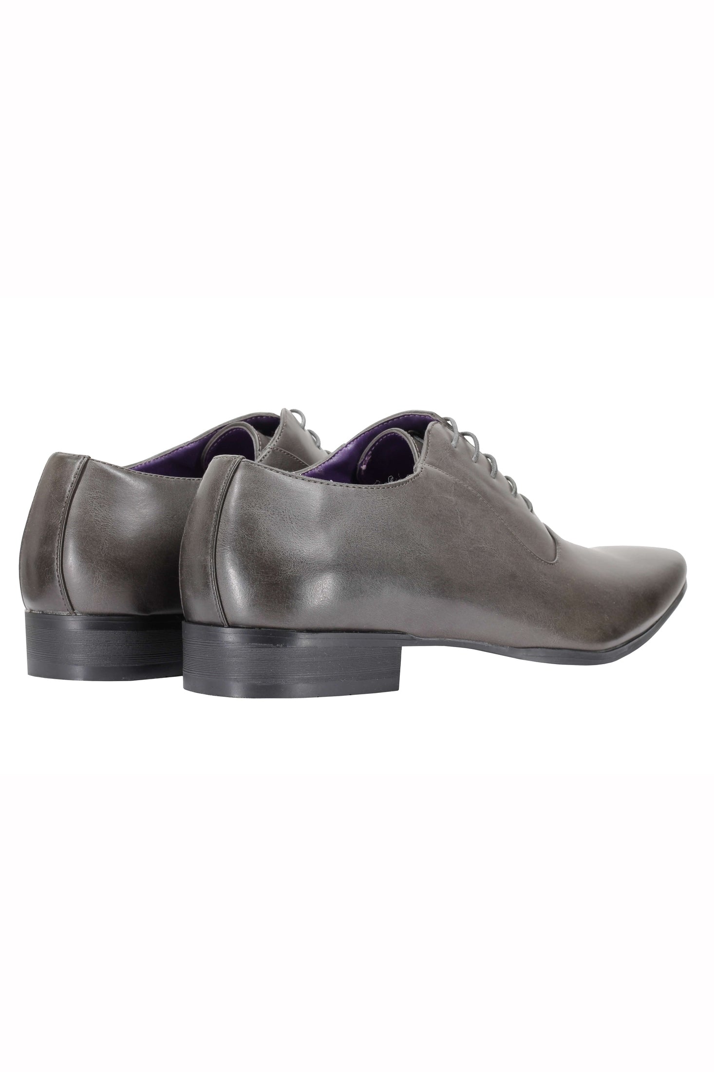 Mens Faux Leather Formal Office Shoes Smart Casual Oxford Lace up Black White Grey