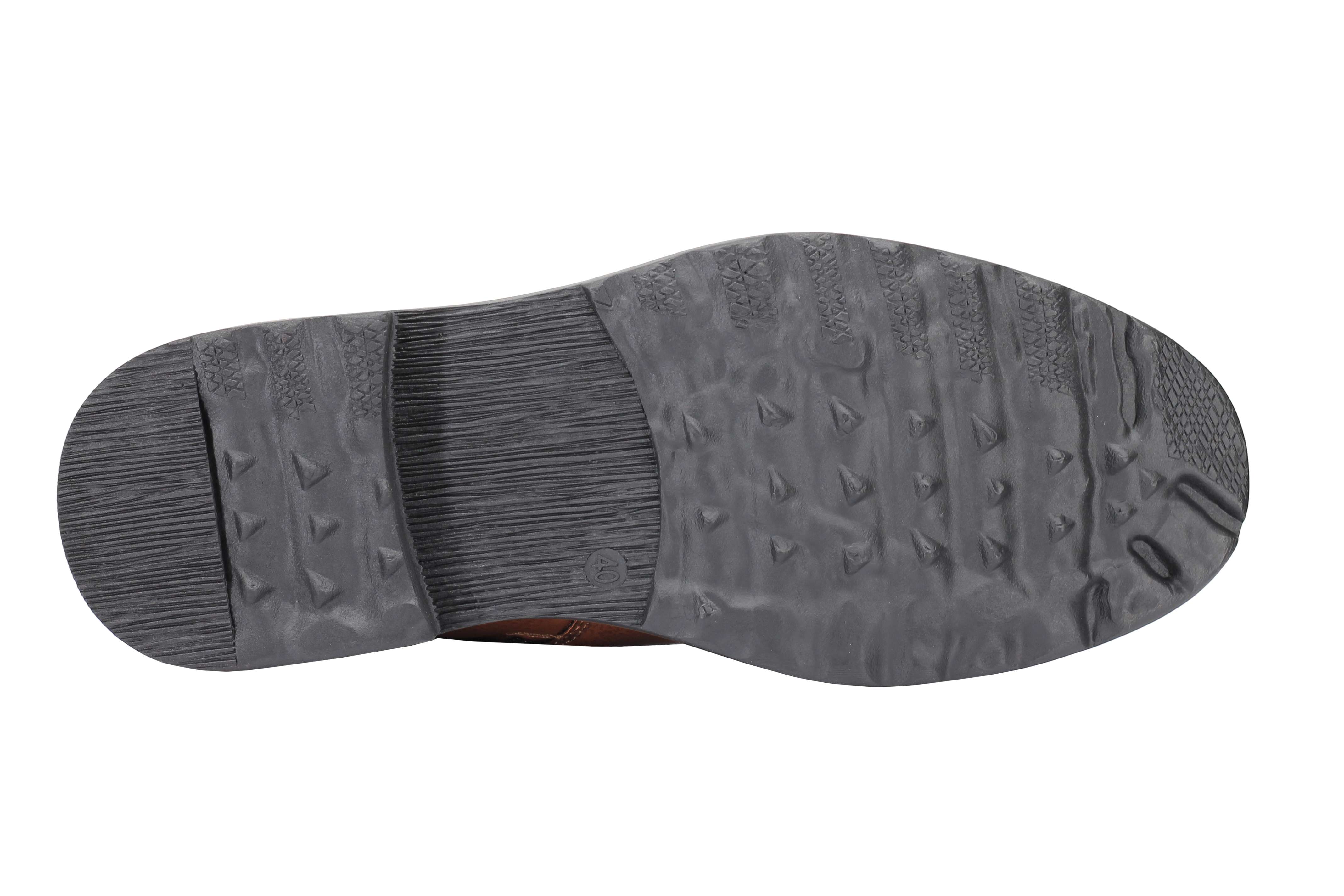 Faux Leather Boots for Mens Smart Casual Lace up & Zipped Dress Mid Top Shoes