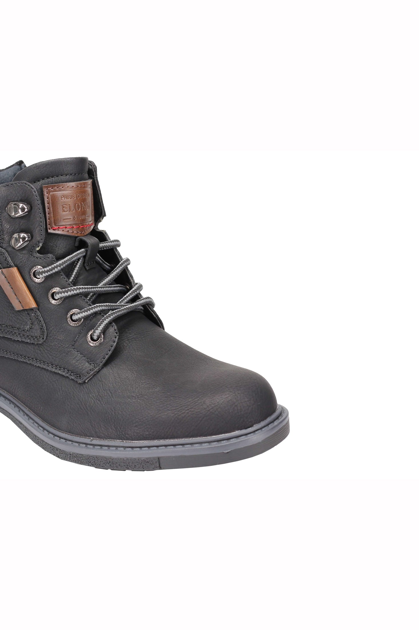 Mens Retro Smart Casual Faux Leather Boots Ankle Lace up Round Toe Cap Shoes