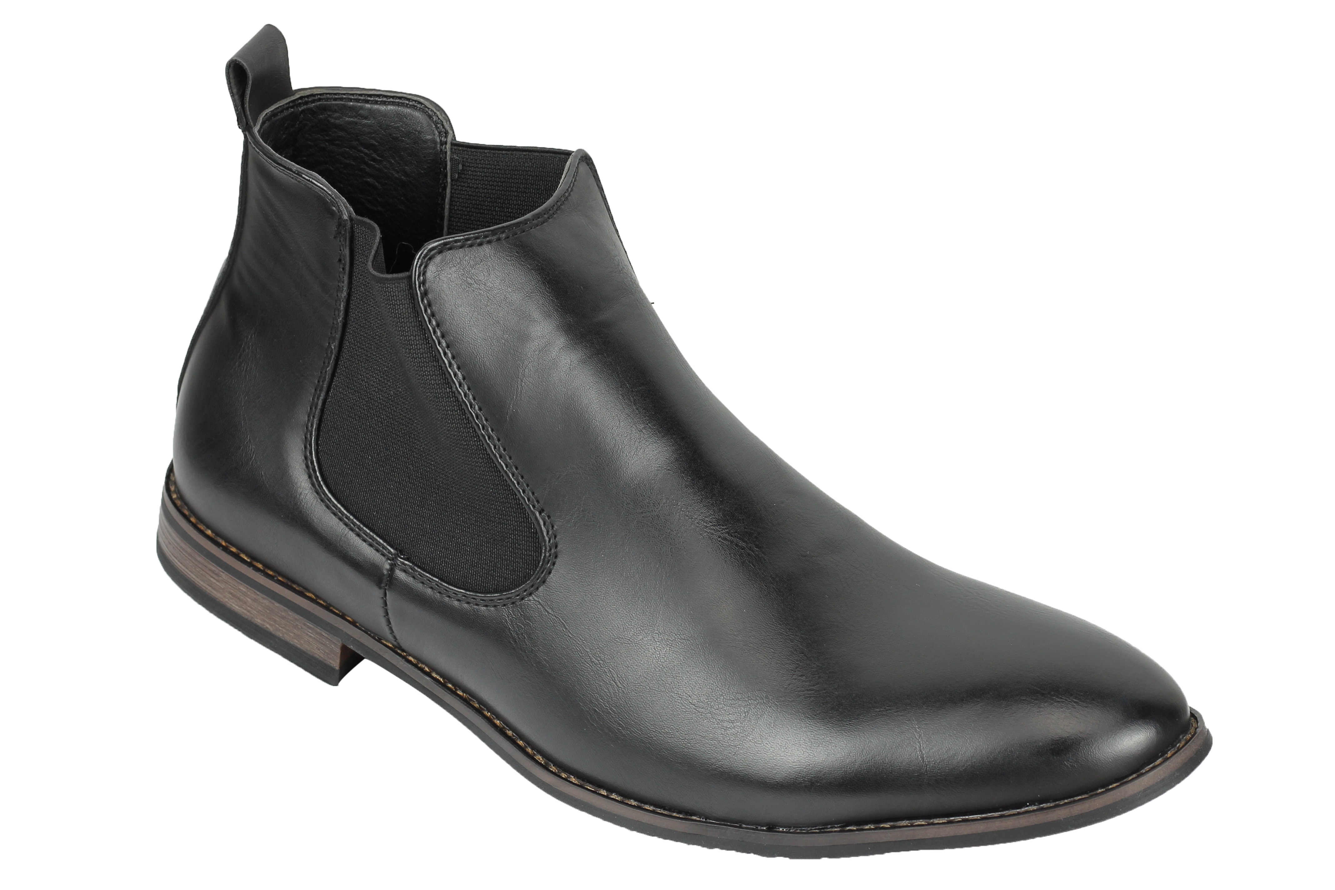 NEW MENS LEATHER ITALIA STYLE VINTAGE CHELSEA BOOTS CASUAL DEALER SHOES UK SIZE
